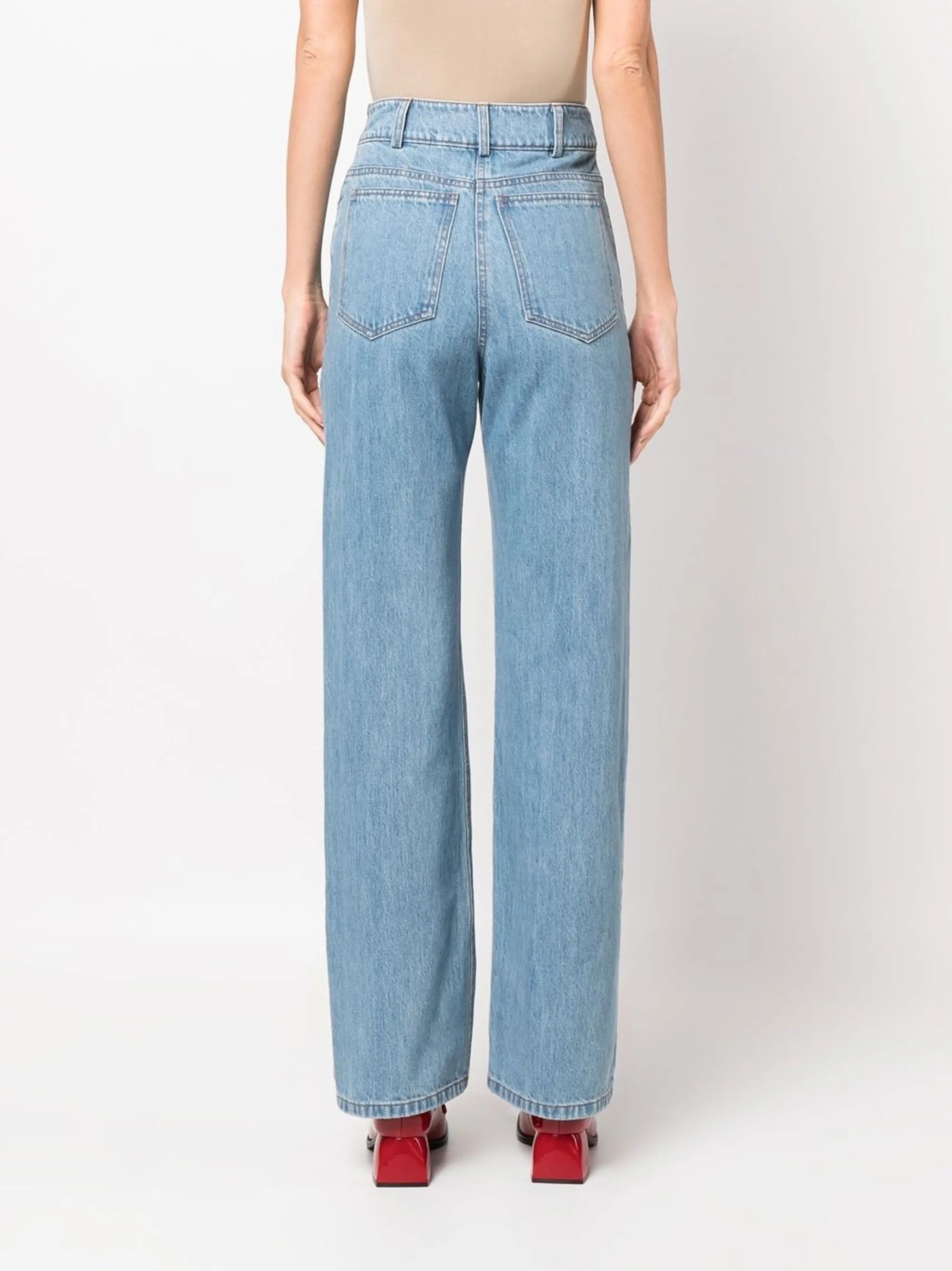 Emily high-rise wide-leg jeans