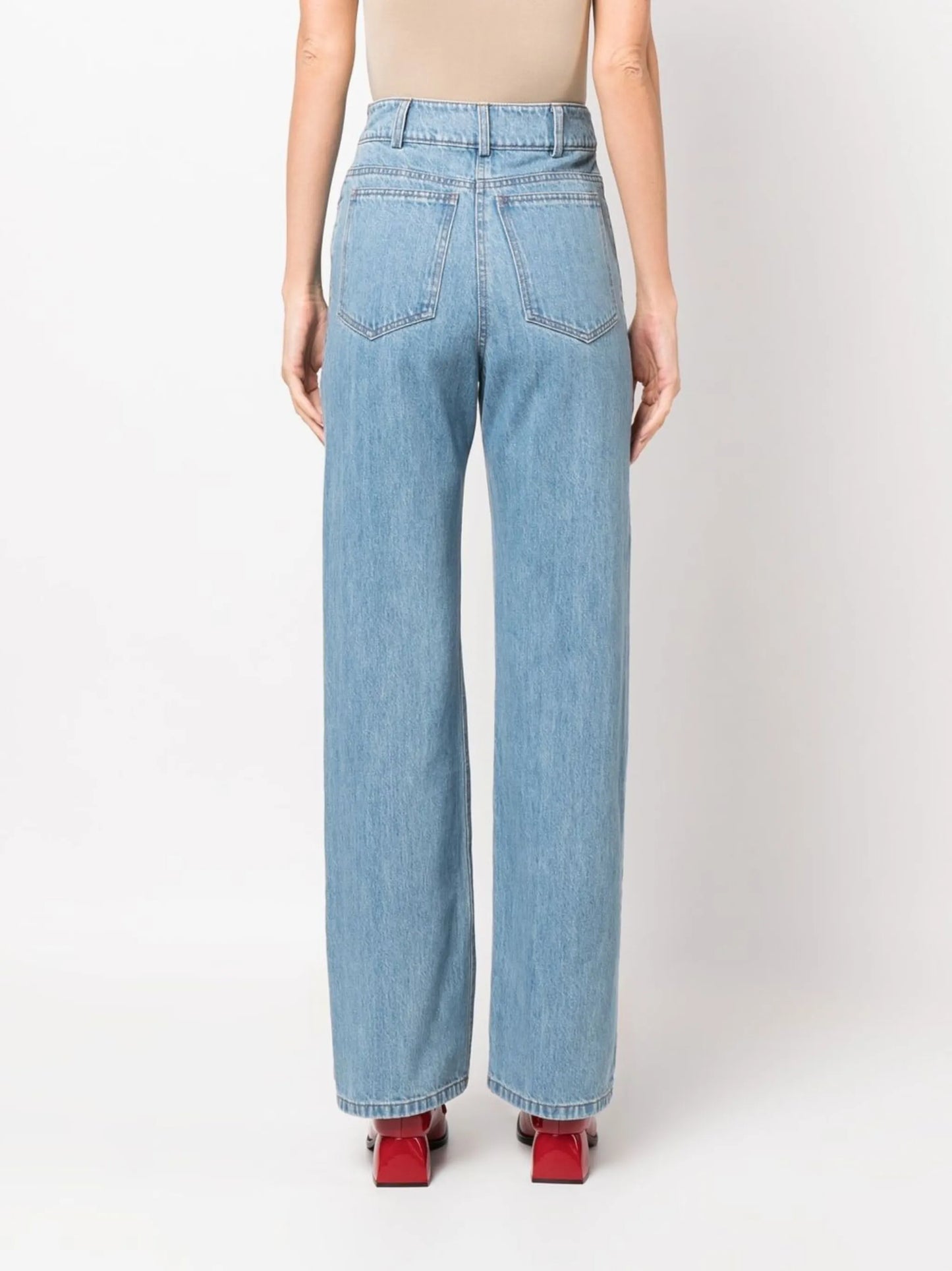 Emily high-rise wide-leg jeans