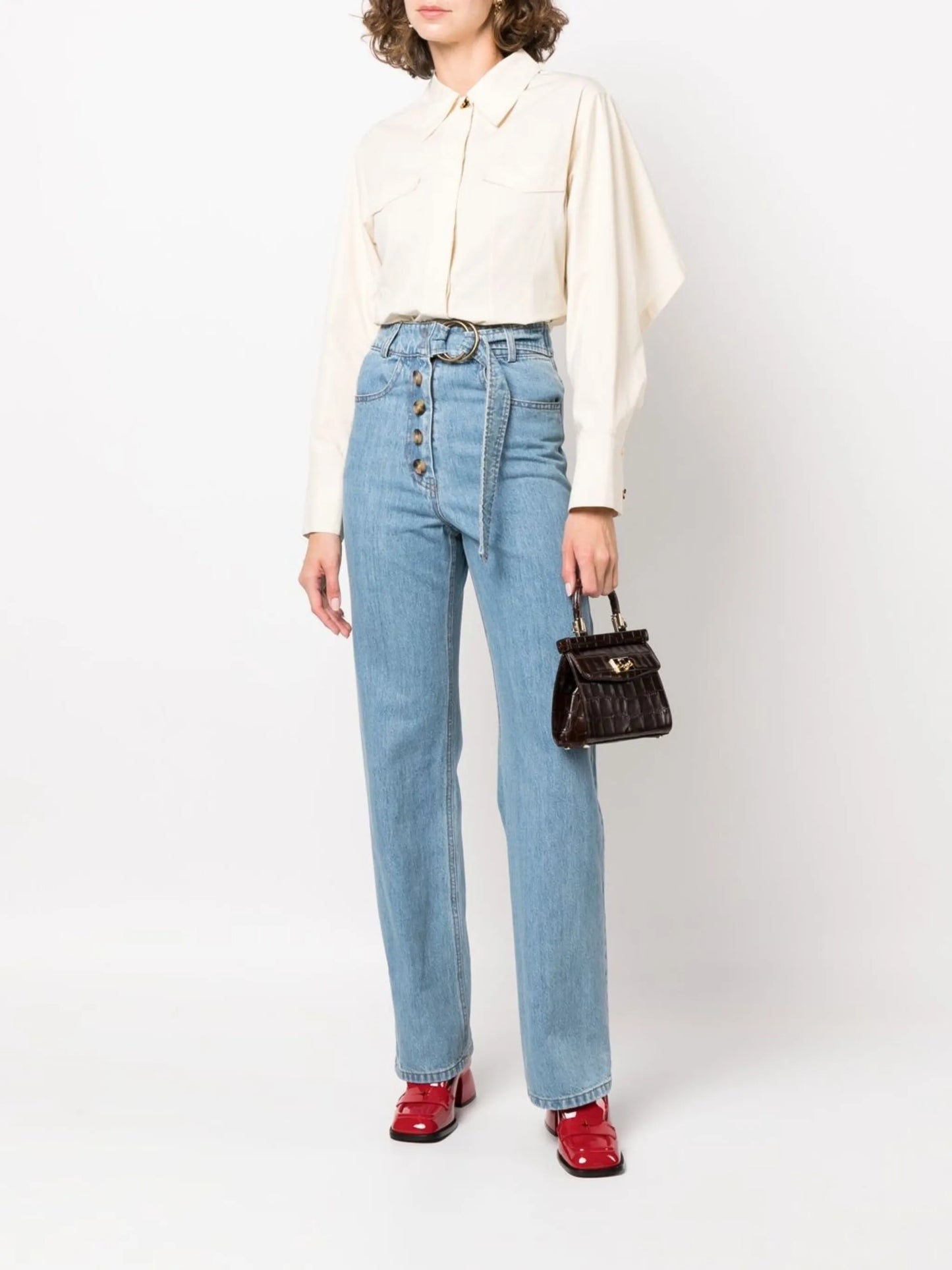 Emily high-rise wide-leg jeans