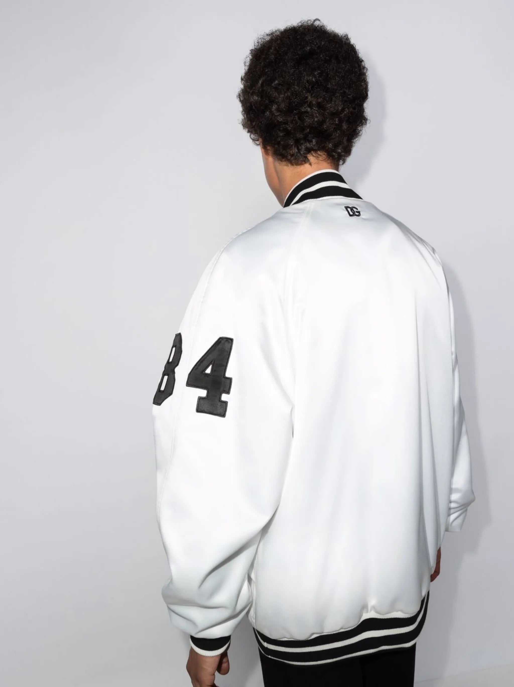 DG satin varsity jacket