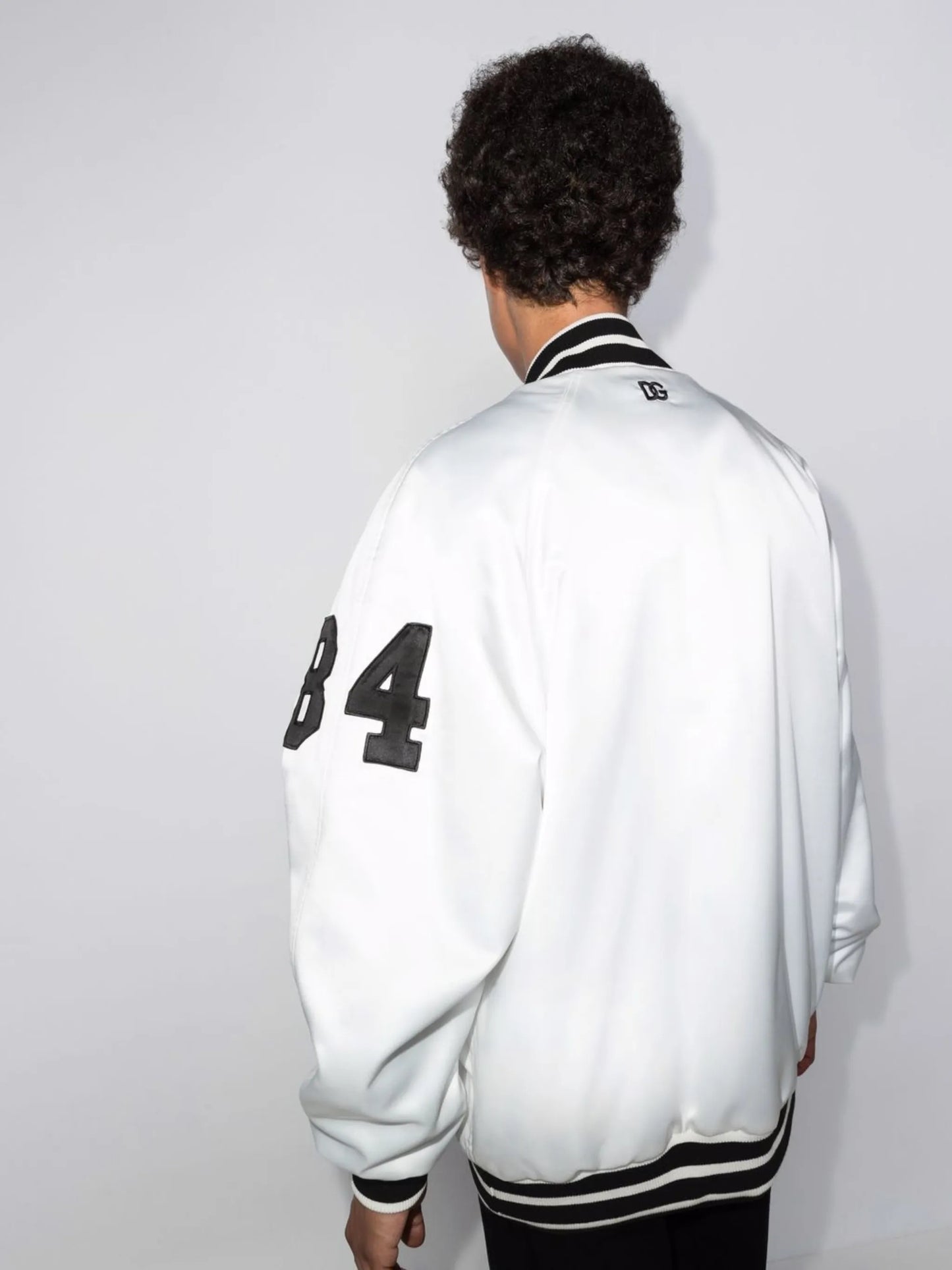 DG satin varsity jacket