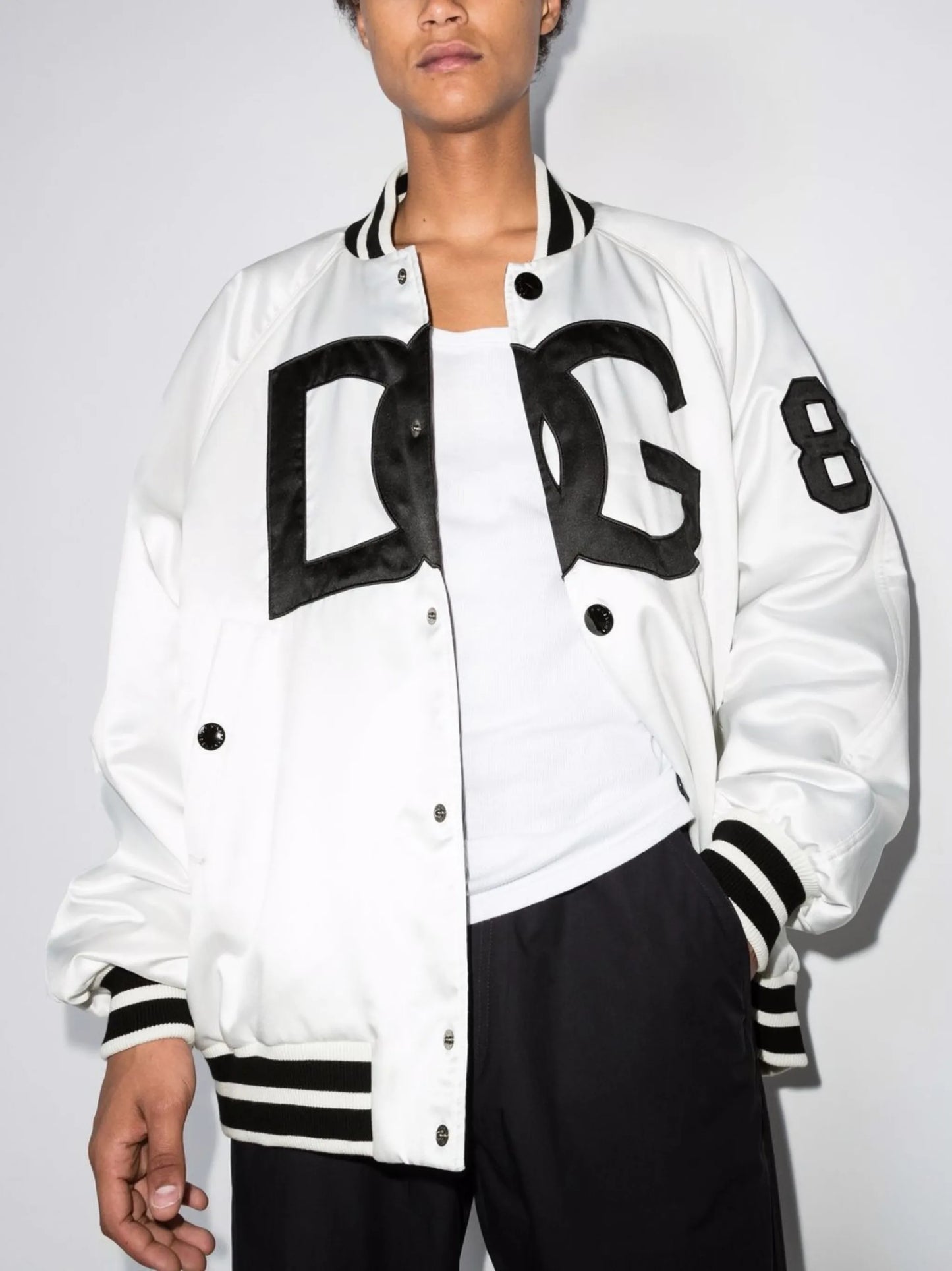 DG satin varsity jacket