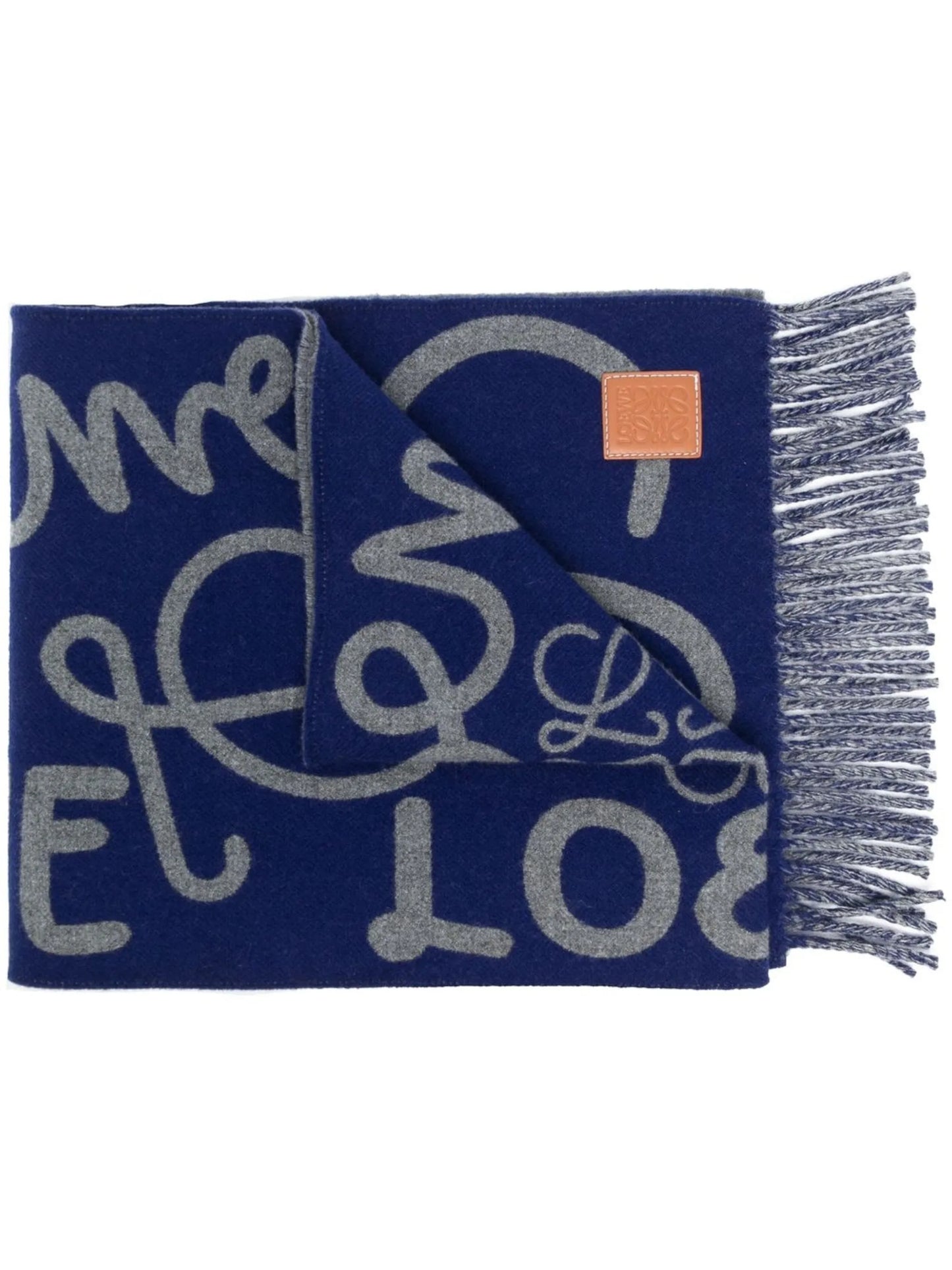 all-over logo-print scarf