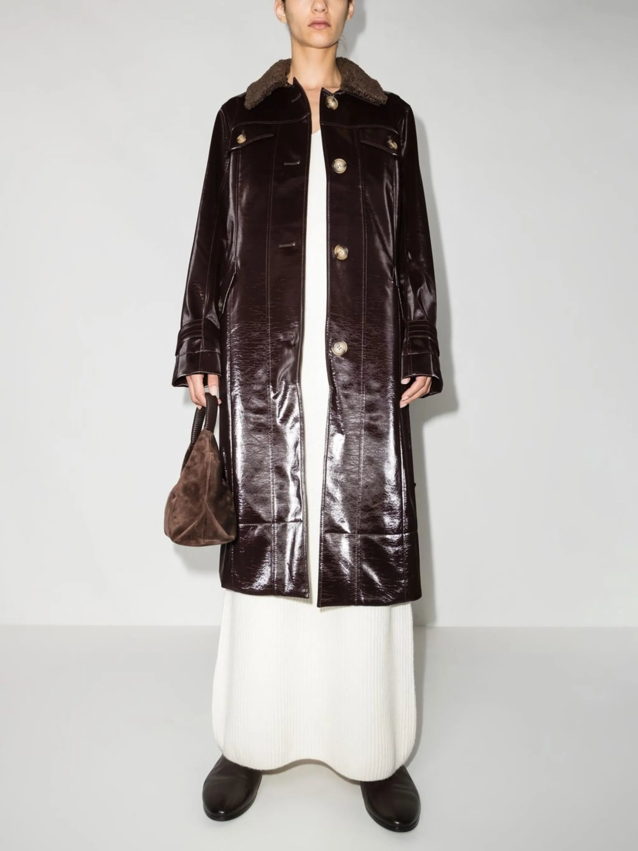 Hana single-breasted coat