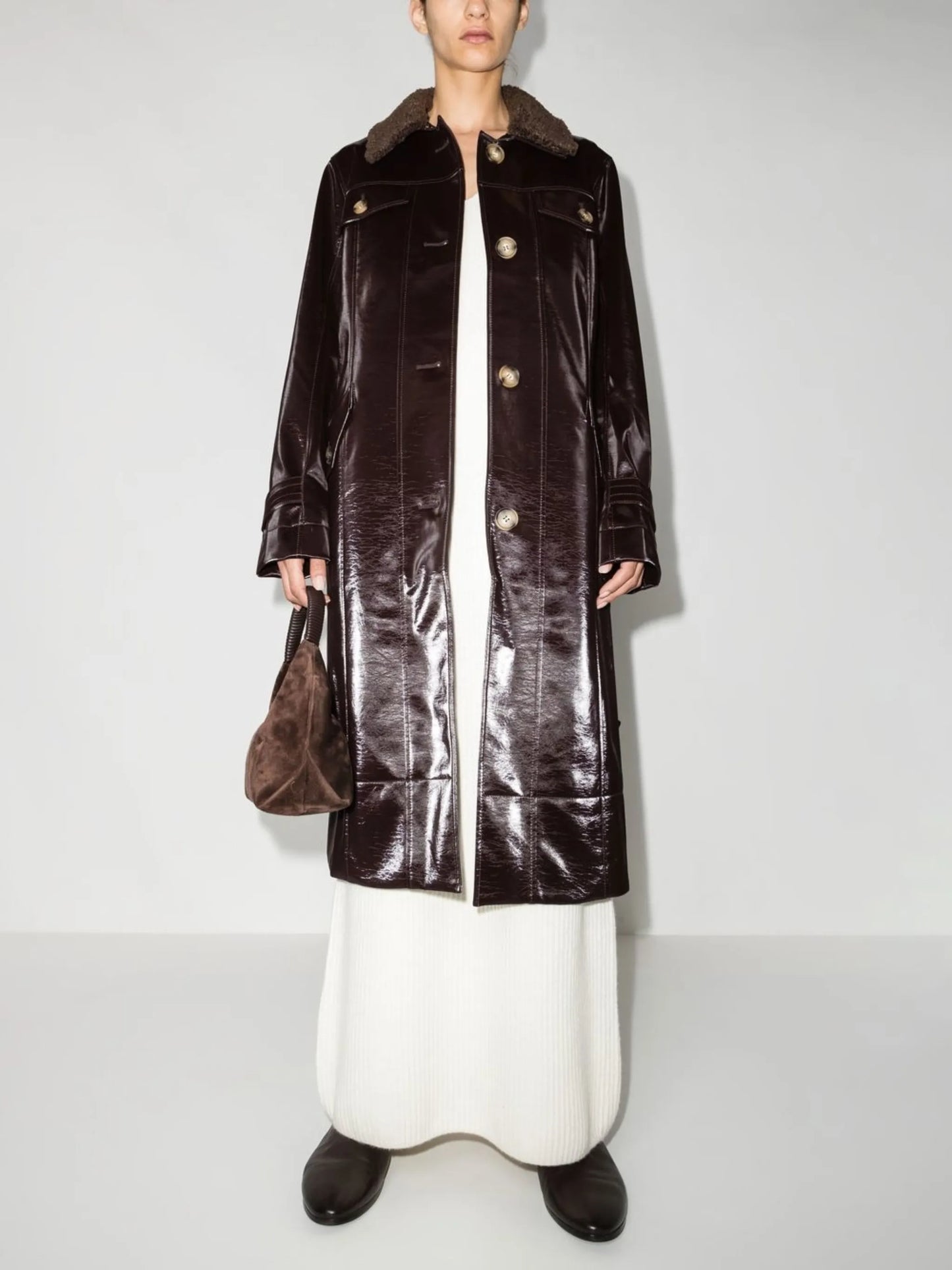 Hana single-breasted coat