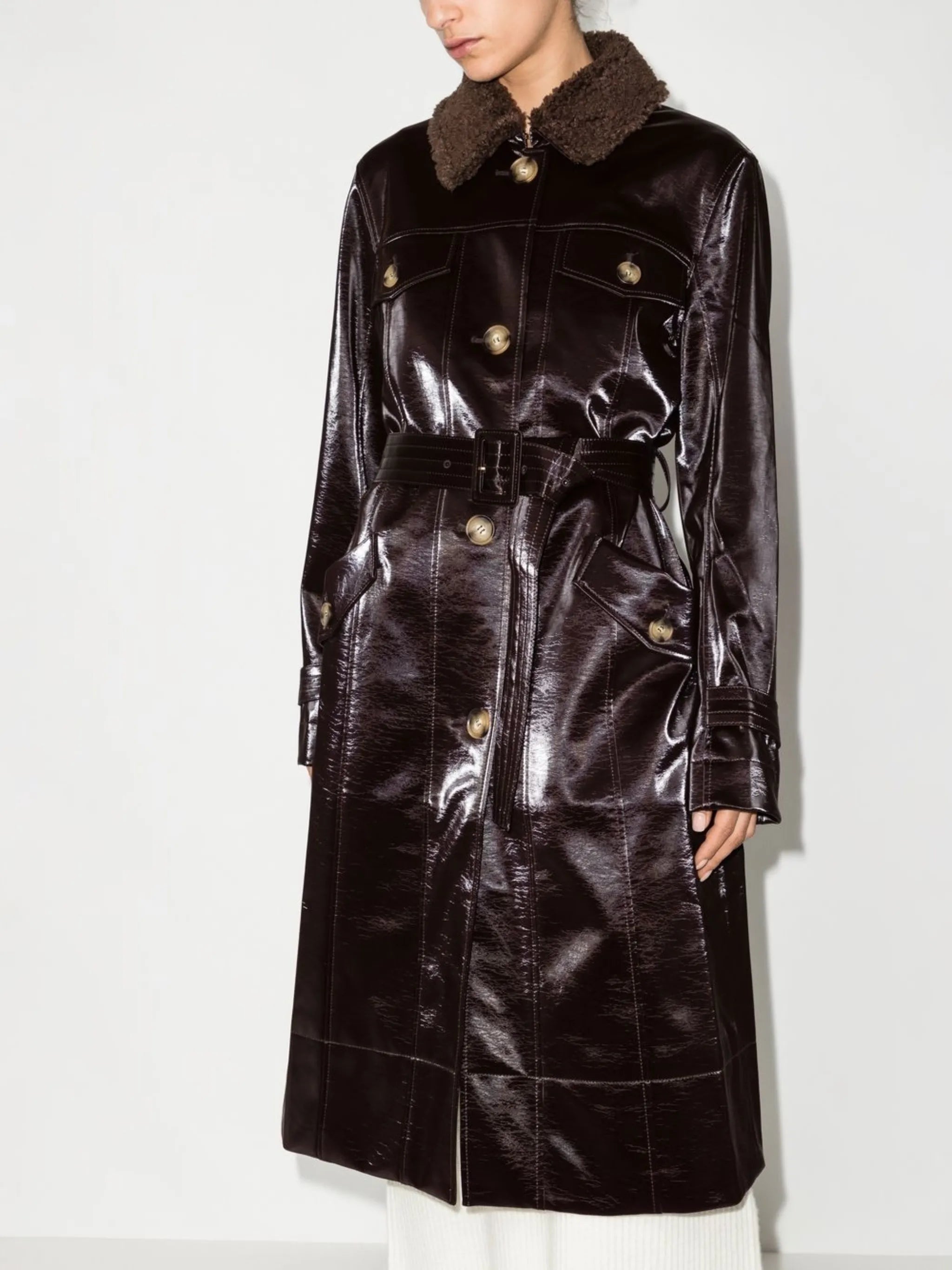 Hana single-breasted coat