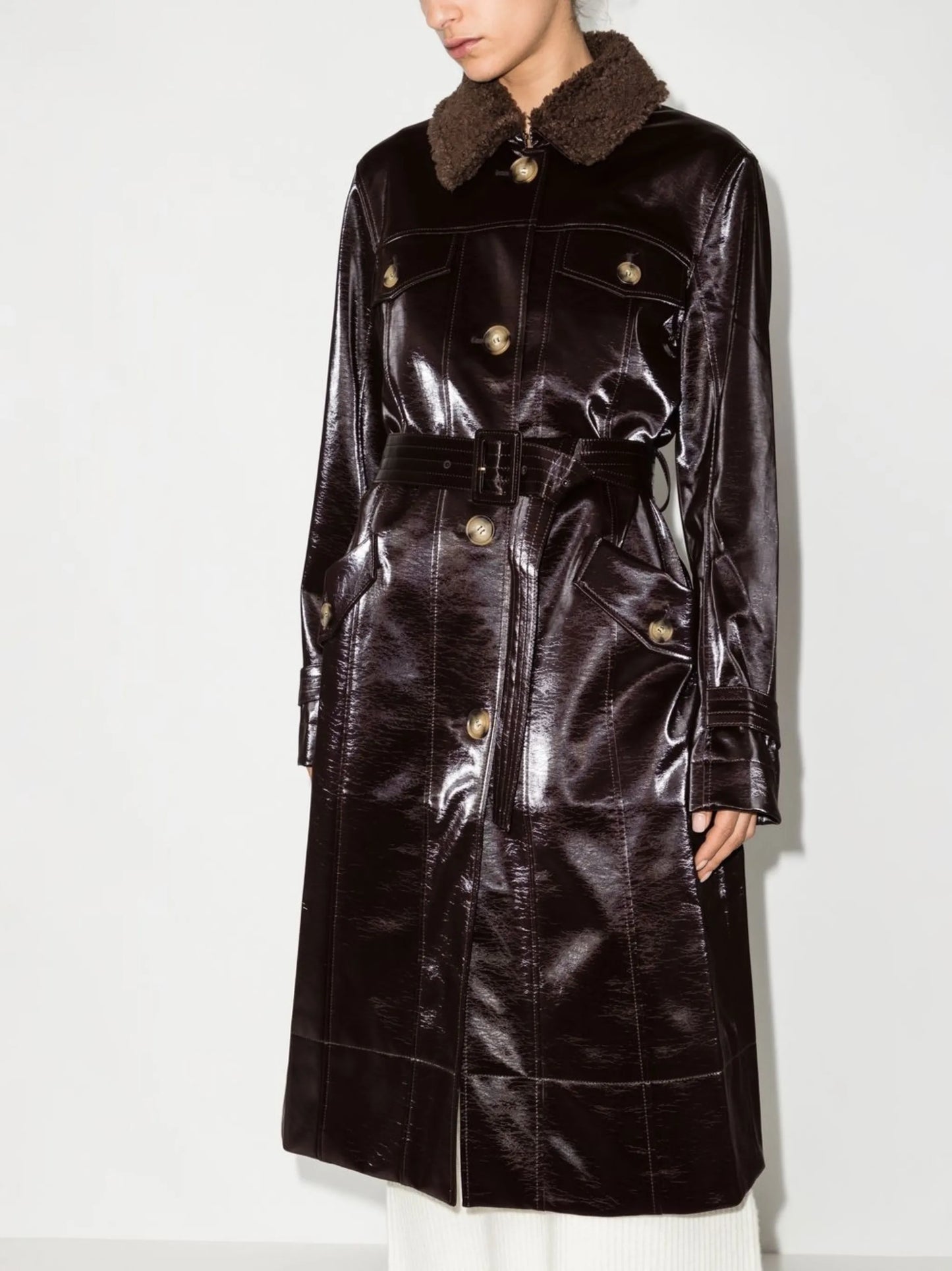 Hana single-breasted coat