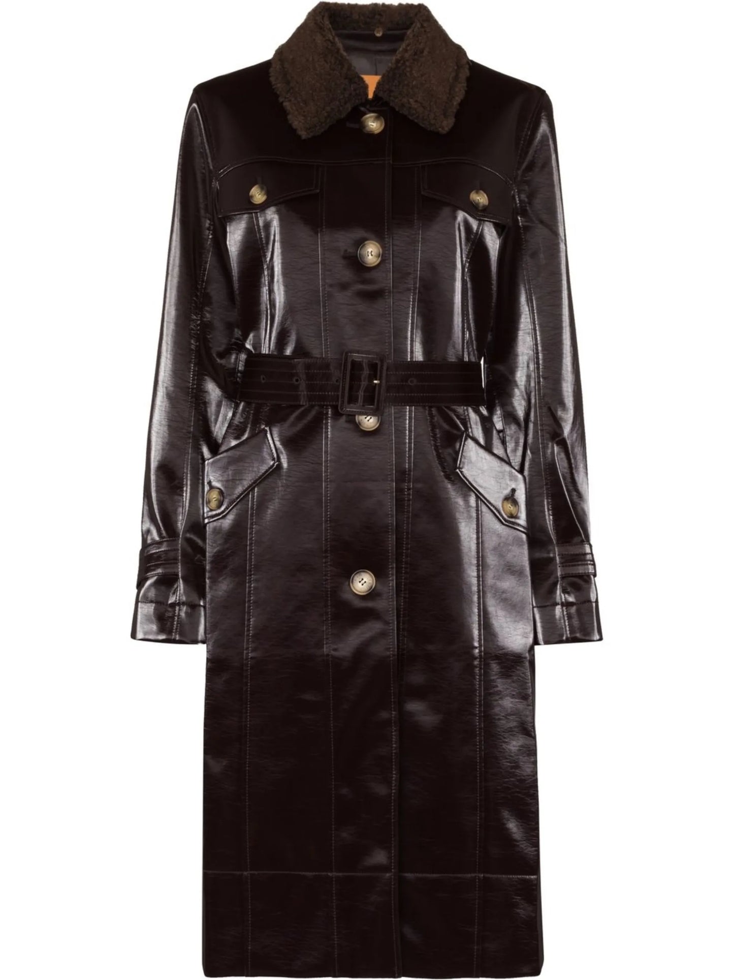 Hana single-breasted coat