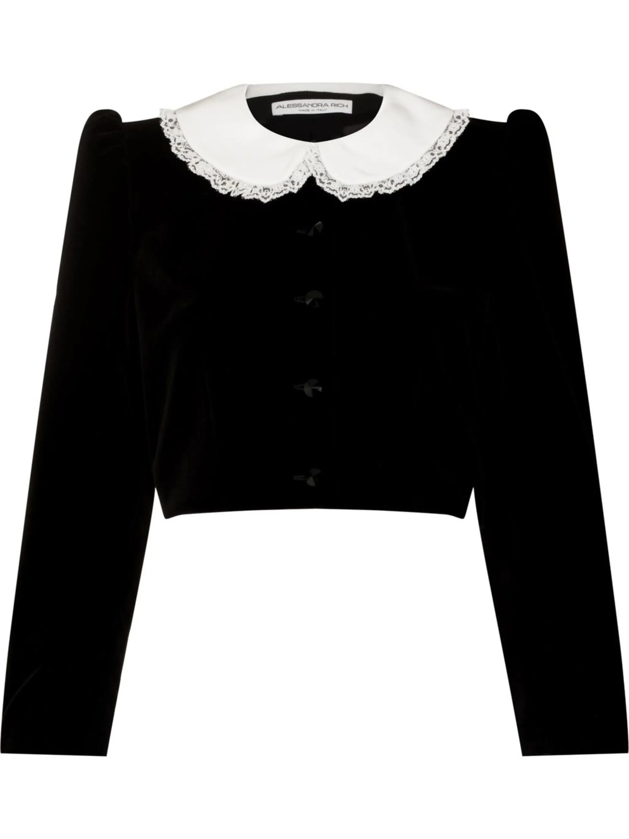 long-sleeved cropped jacket