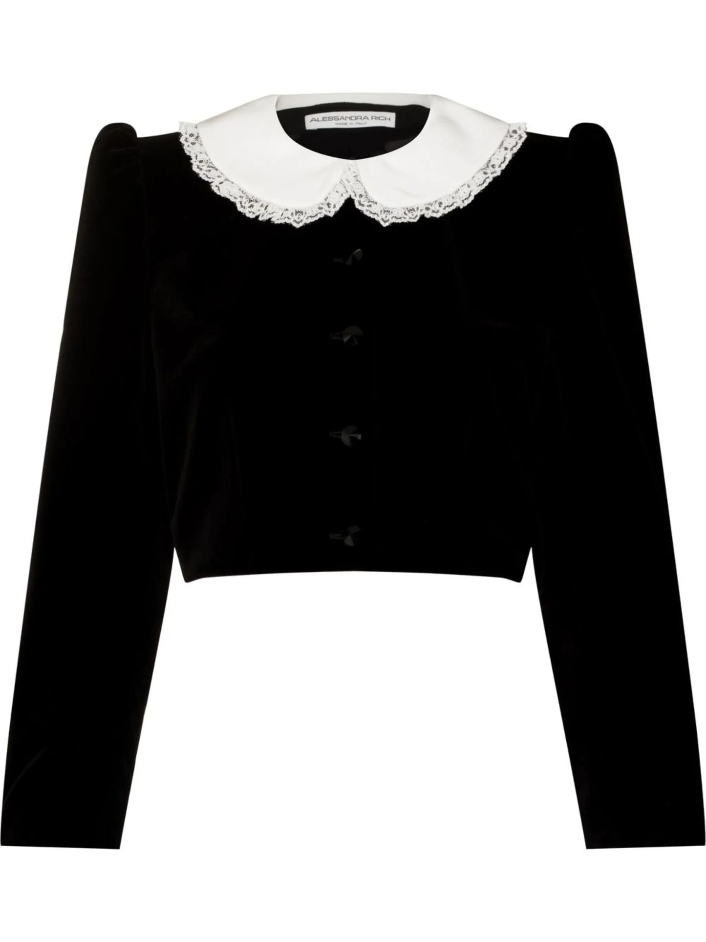 long-sleeved cropped jacket