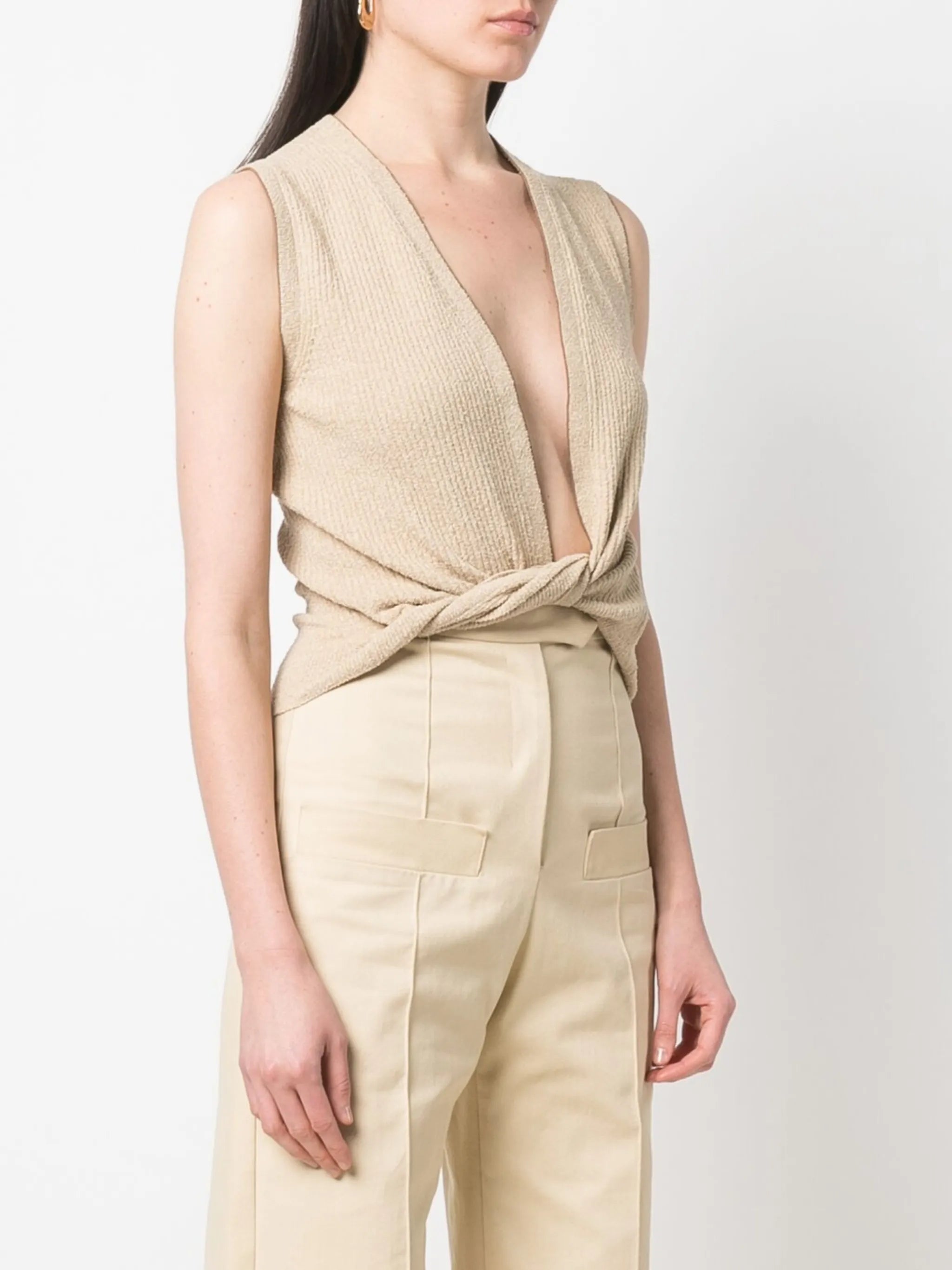Le Haut Noue twist-front top