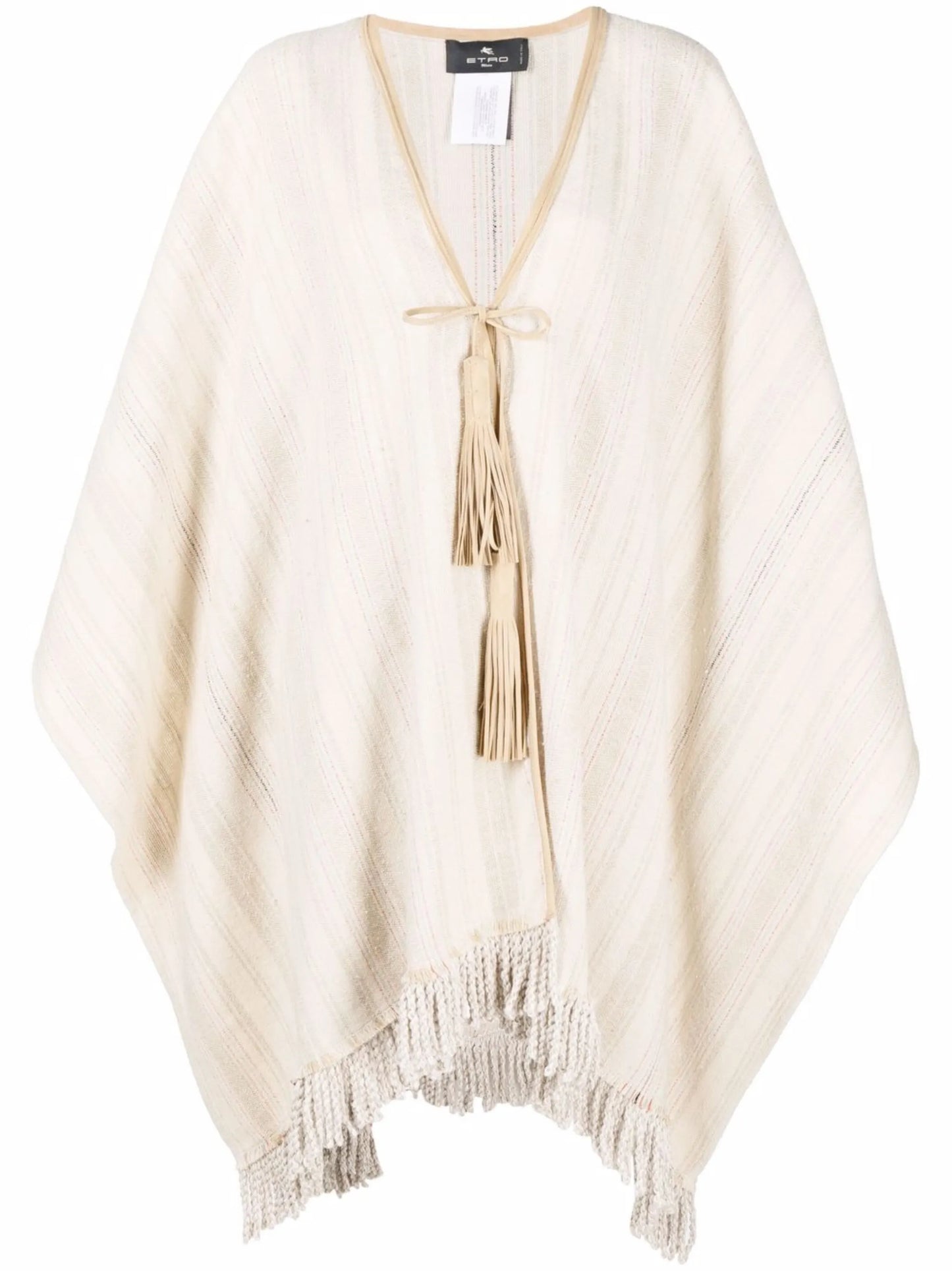 linen-blend shawl cardigan coat