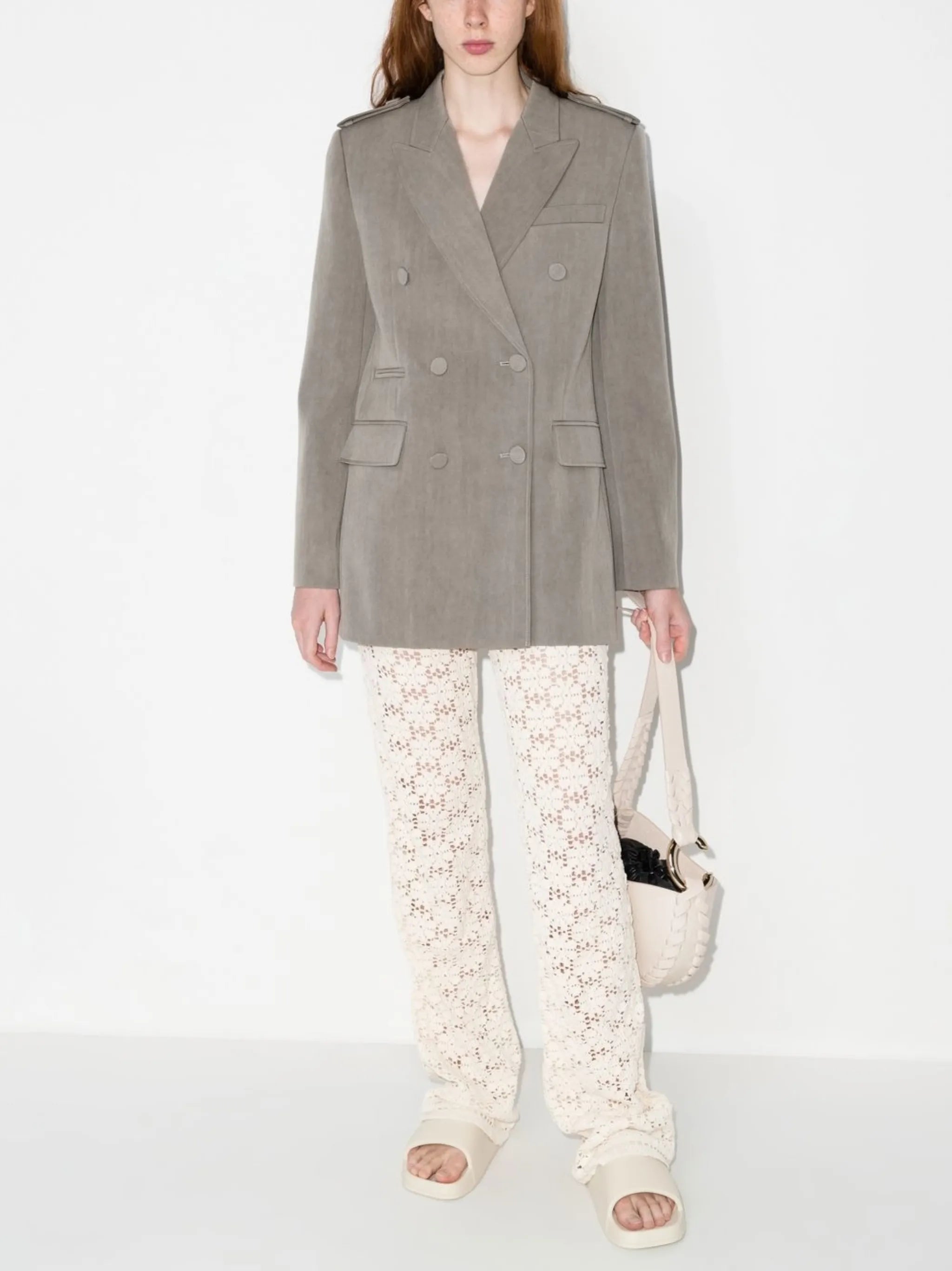 double-breasted blazer