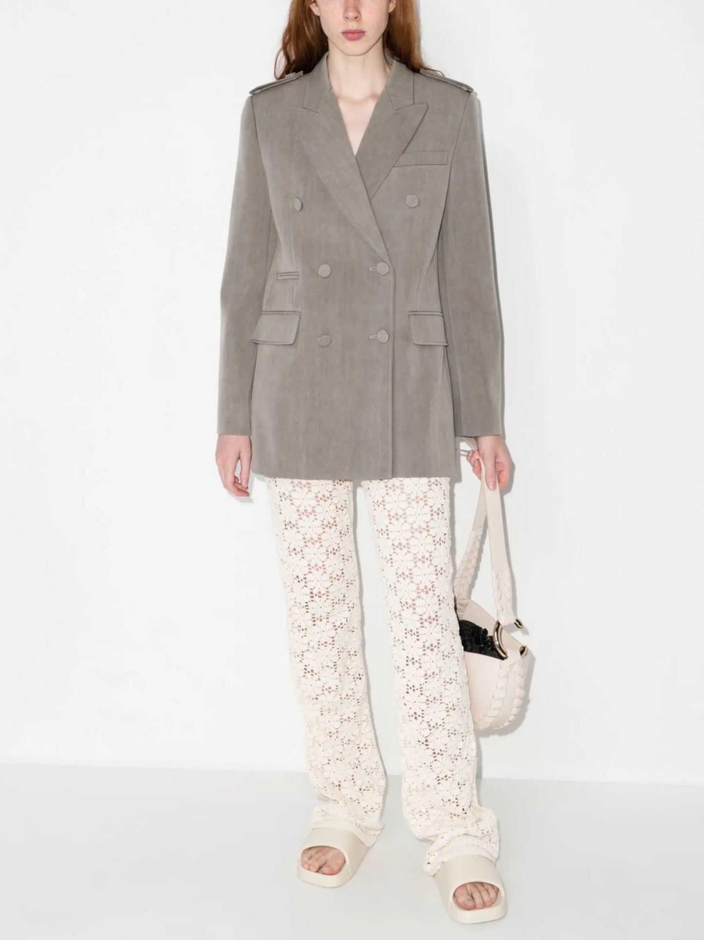 double-breasted blazer