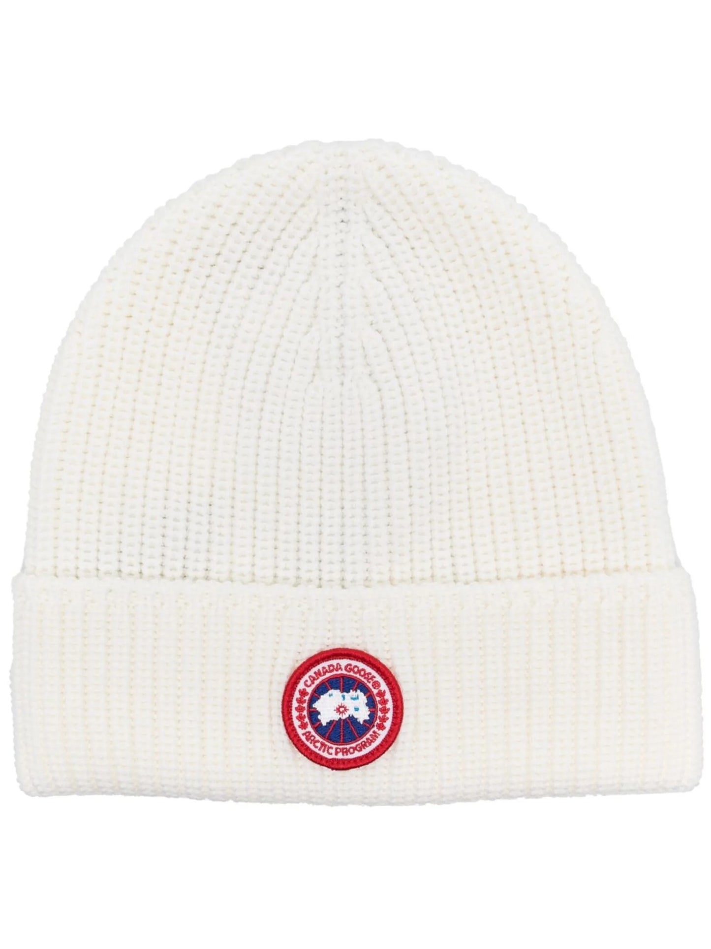 logo-patch knitted beanie