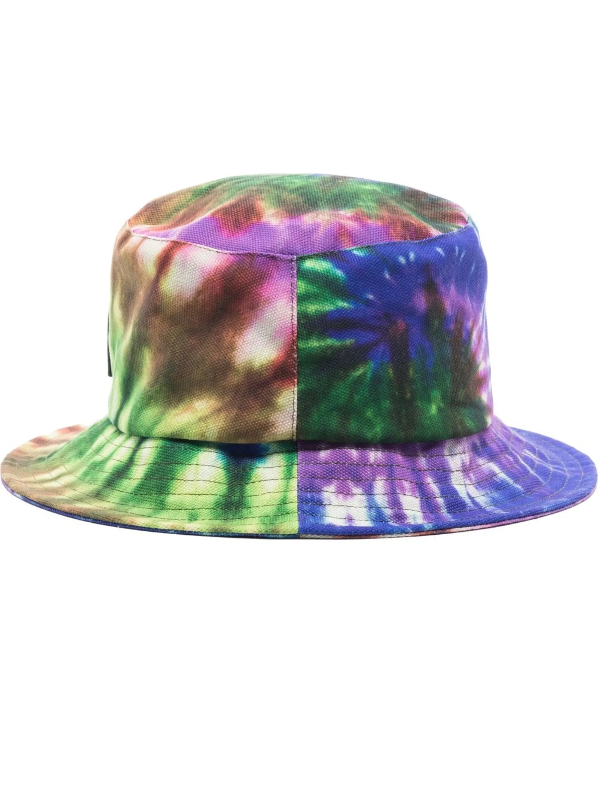 tie-dye logo bucket hat