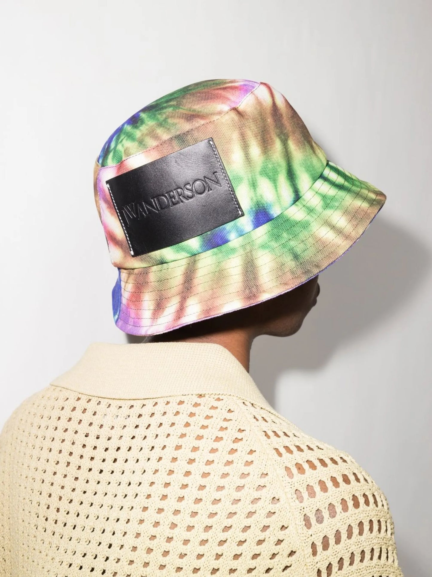 tie-dye logo bucket hat