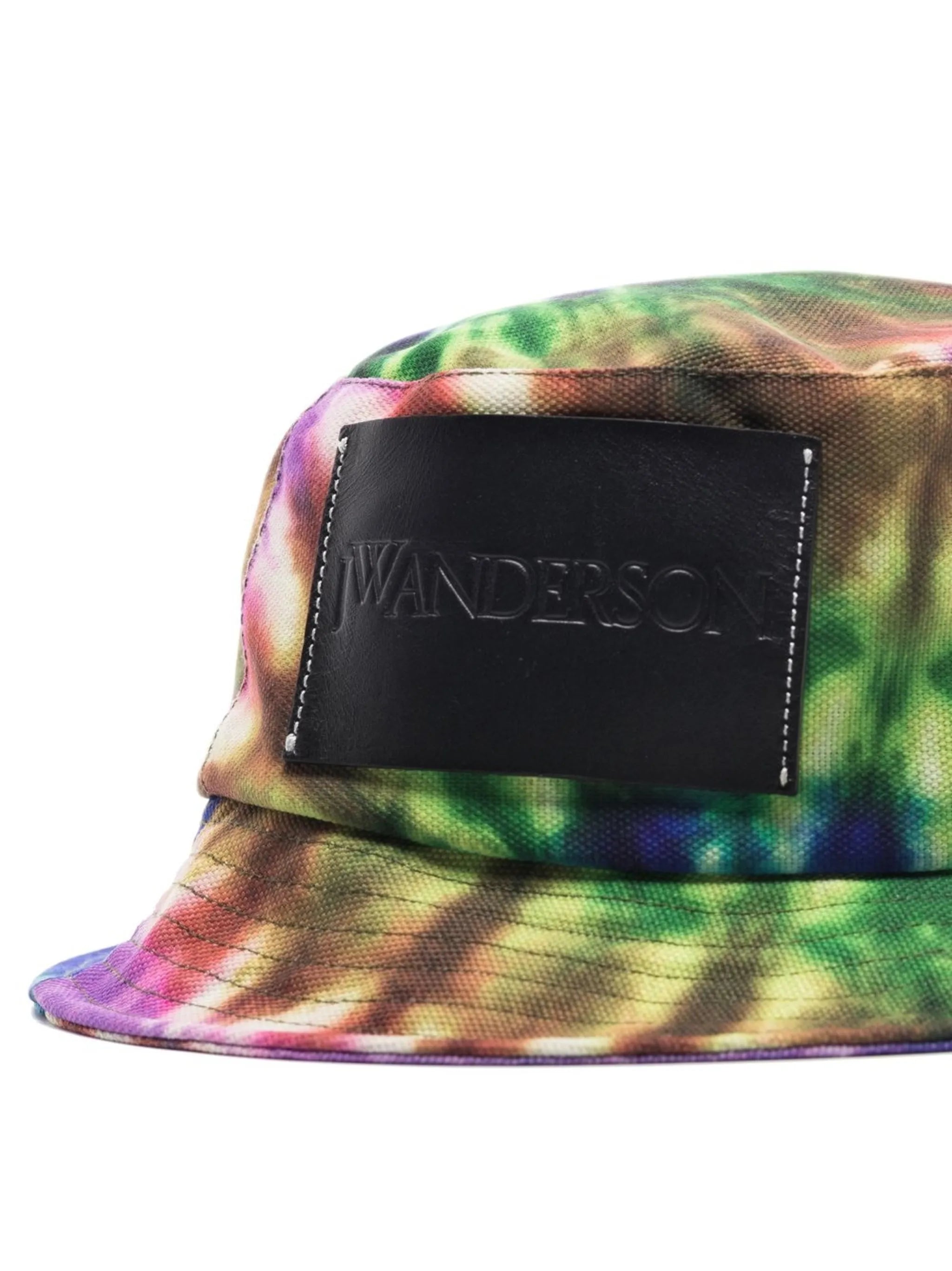tie-dye logo bucket hat