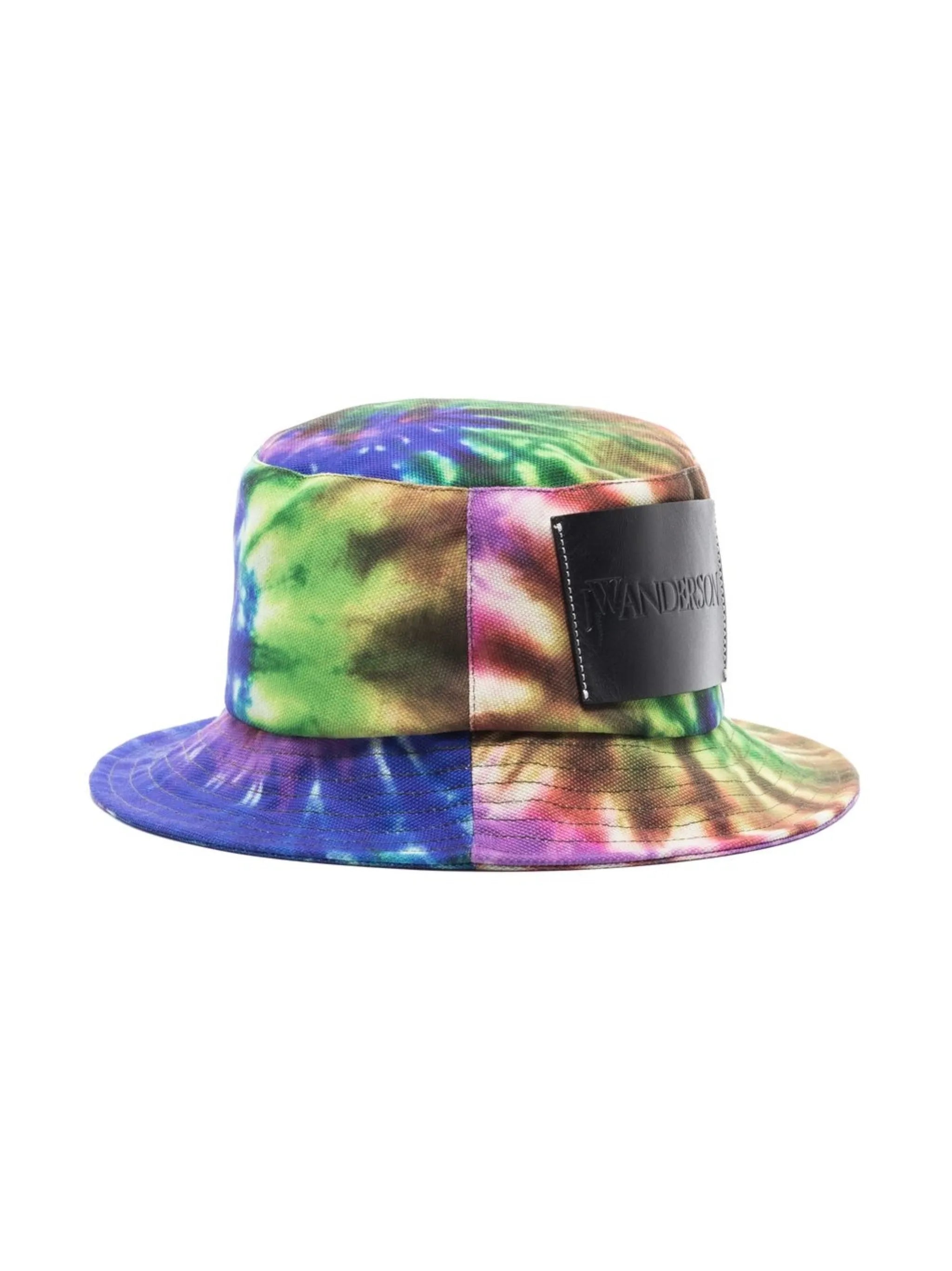 tie-dye logo bucket hat