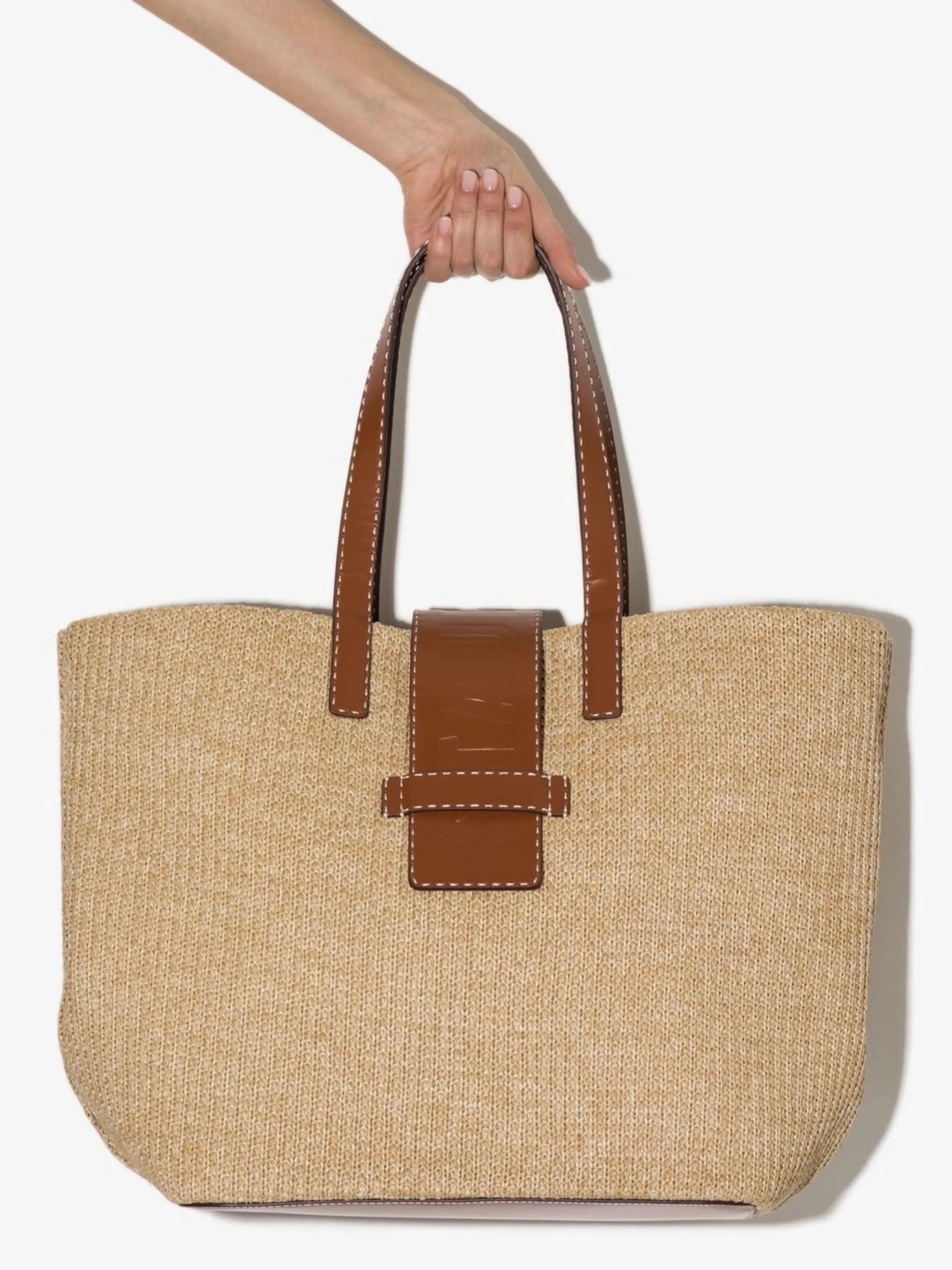 Mercato raffia tote bag