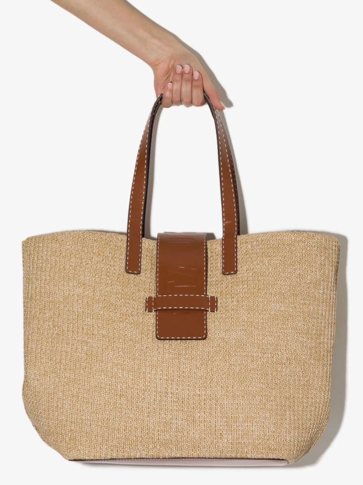 Mercato raffia tote bag