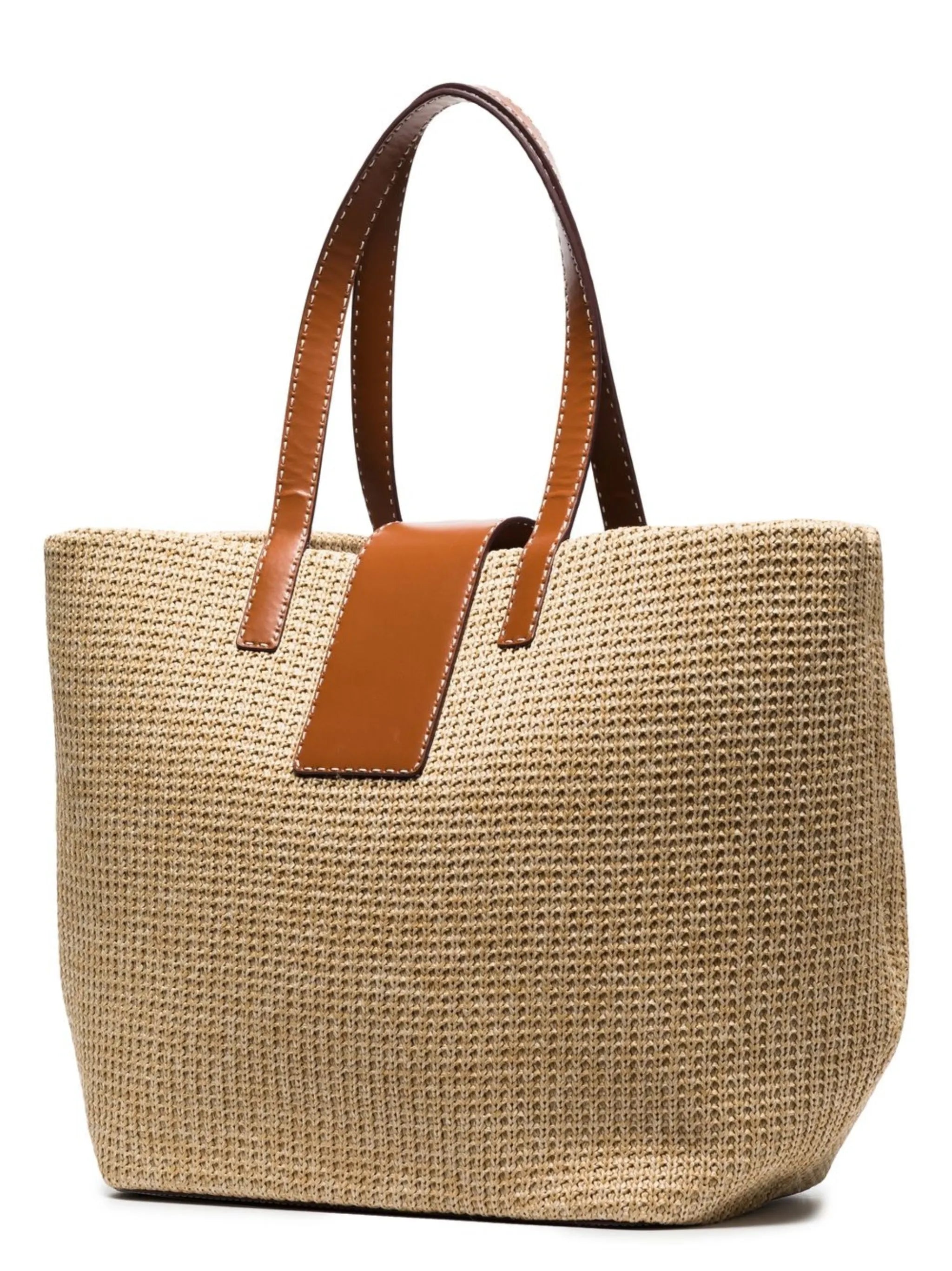 Mercato raffia tote bag
