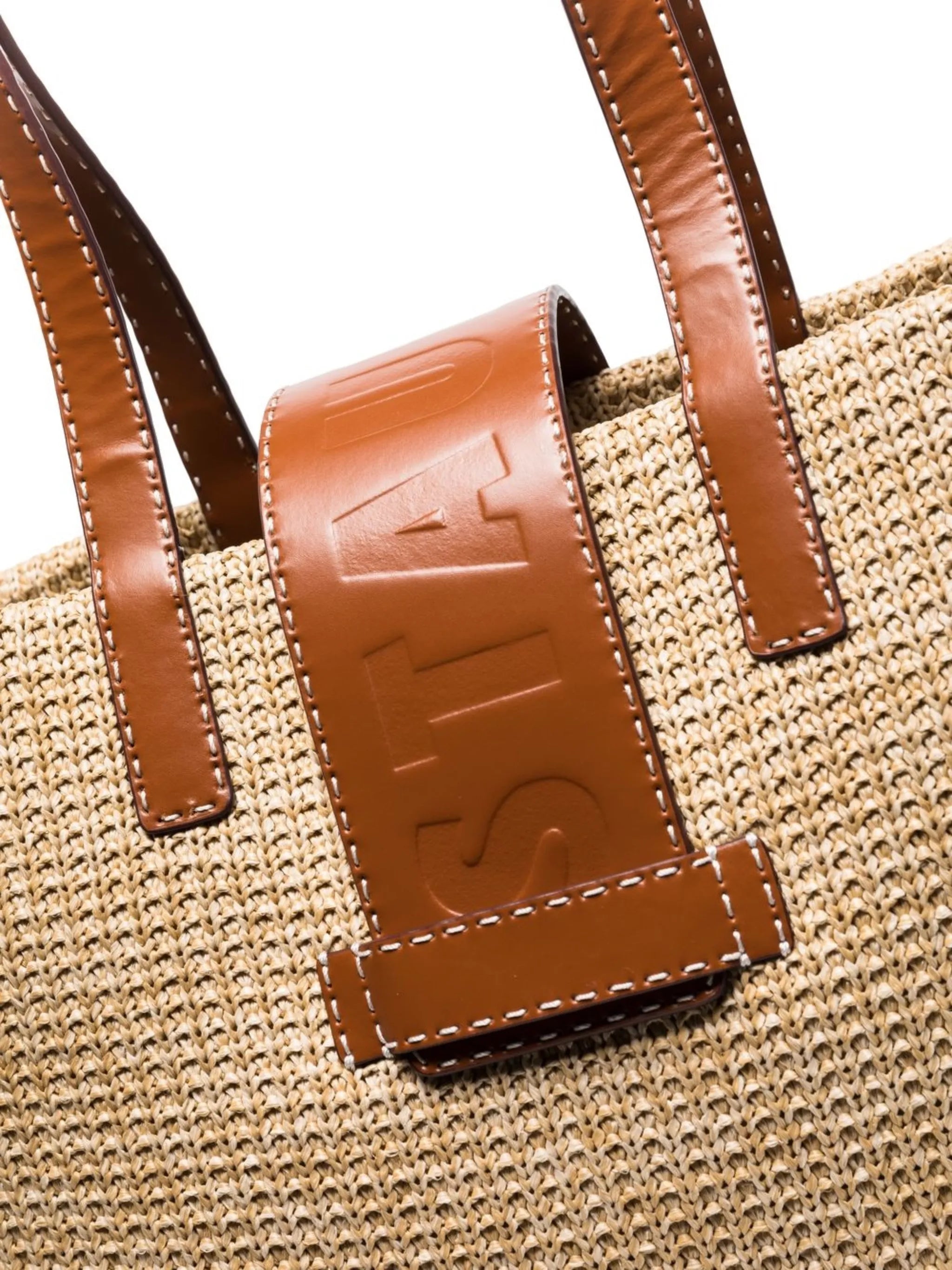 Mercato raffia tote bag