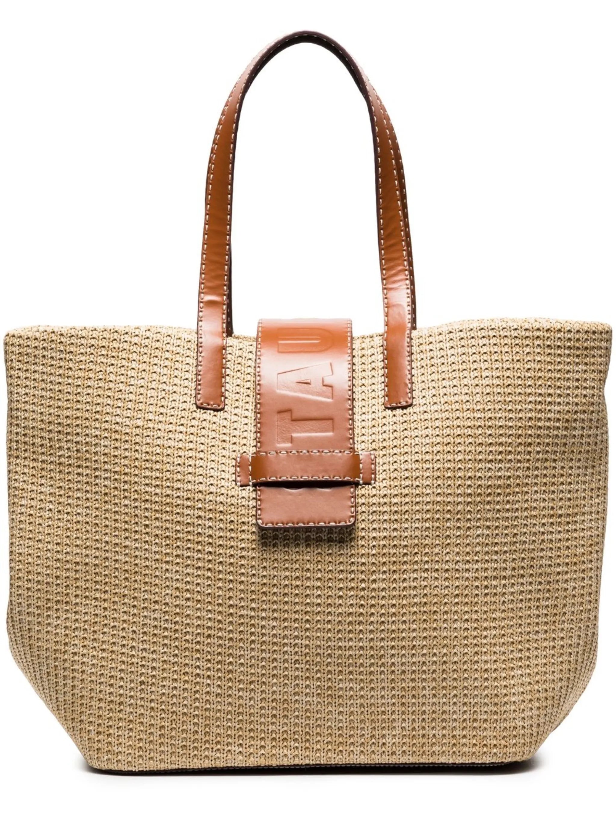 Mercato raffia tote bag