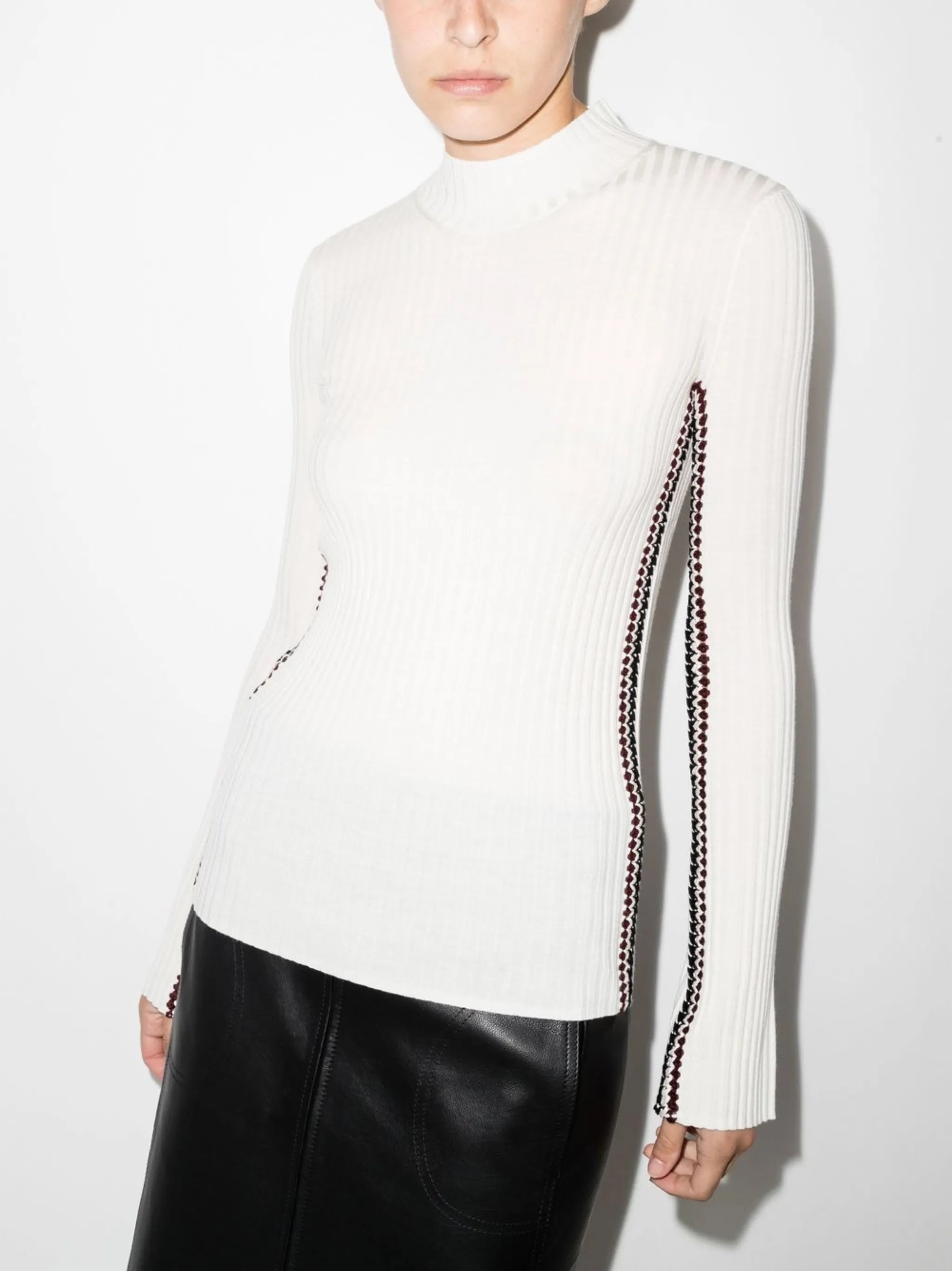 crochet-trim jumper