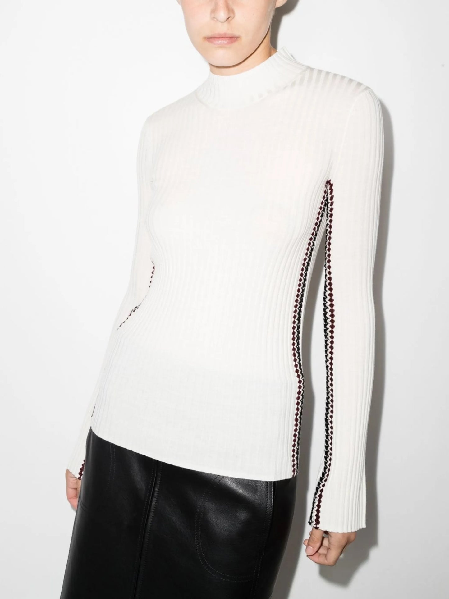 crochet-trim jumper