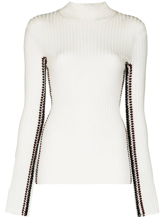 crochet-trim jumper