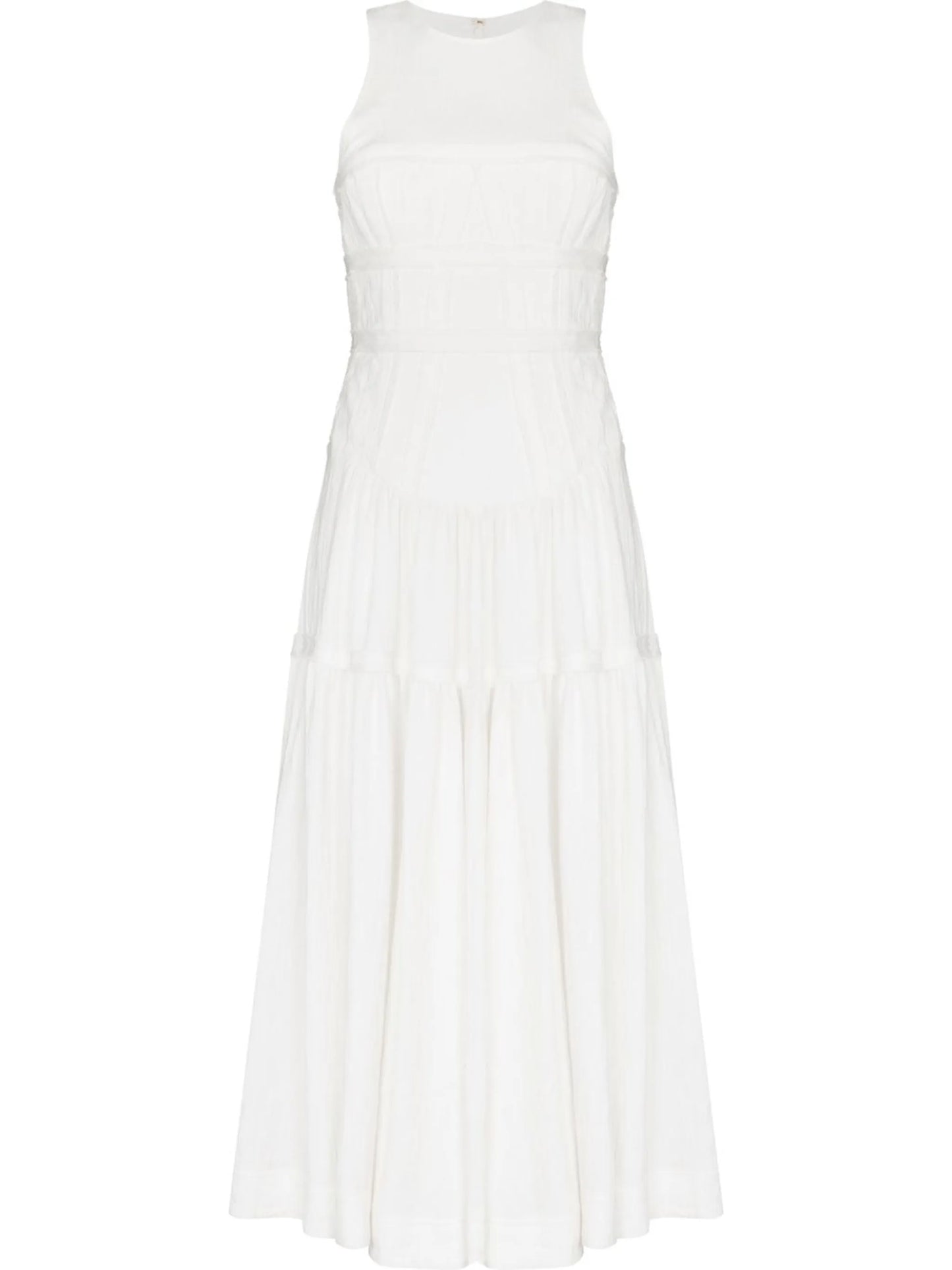 boned-bodice sleeveless dress