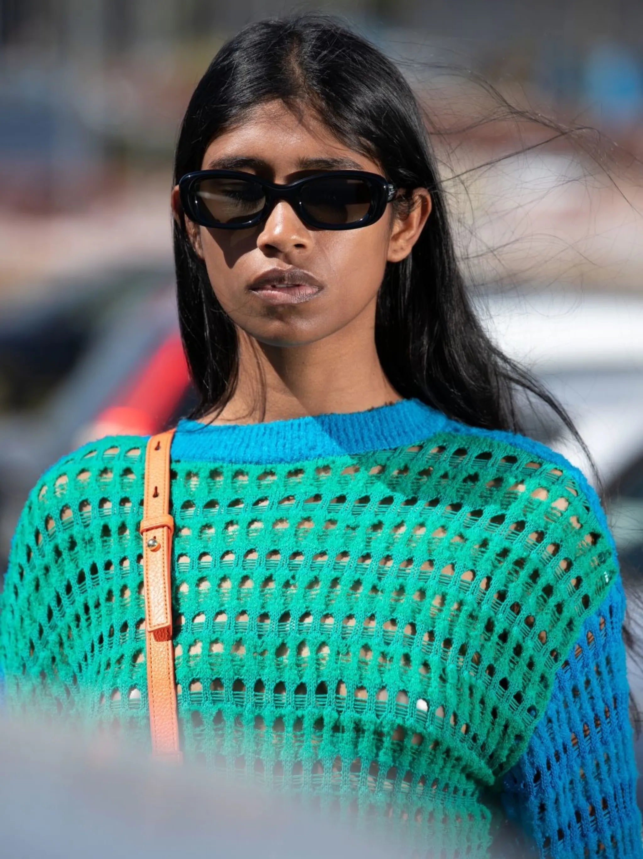 oval-frame sunglasses
