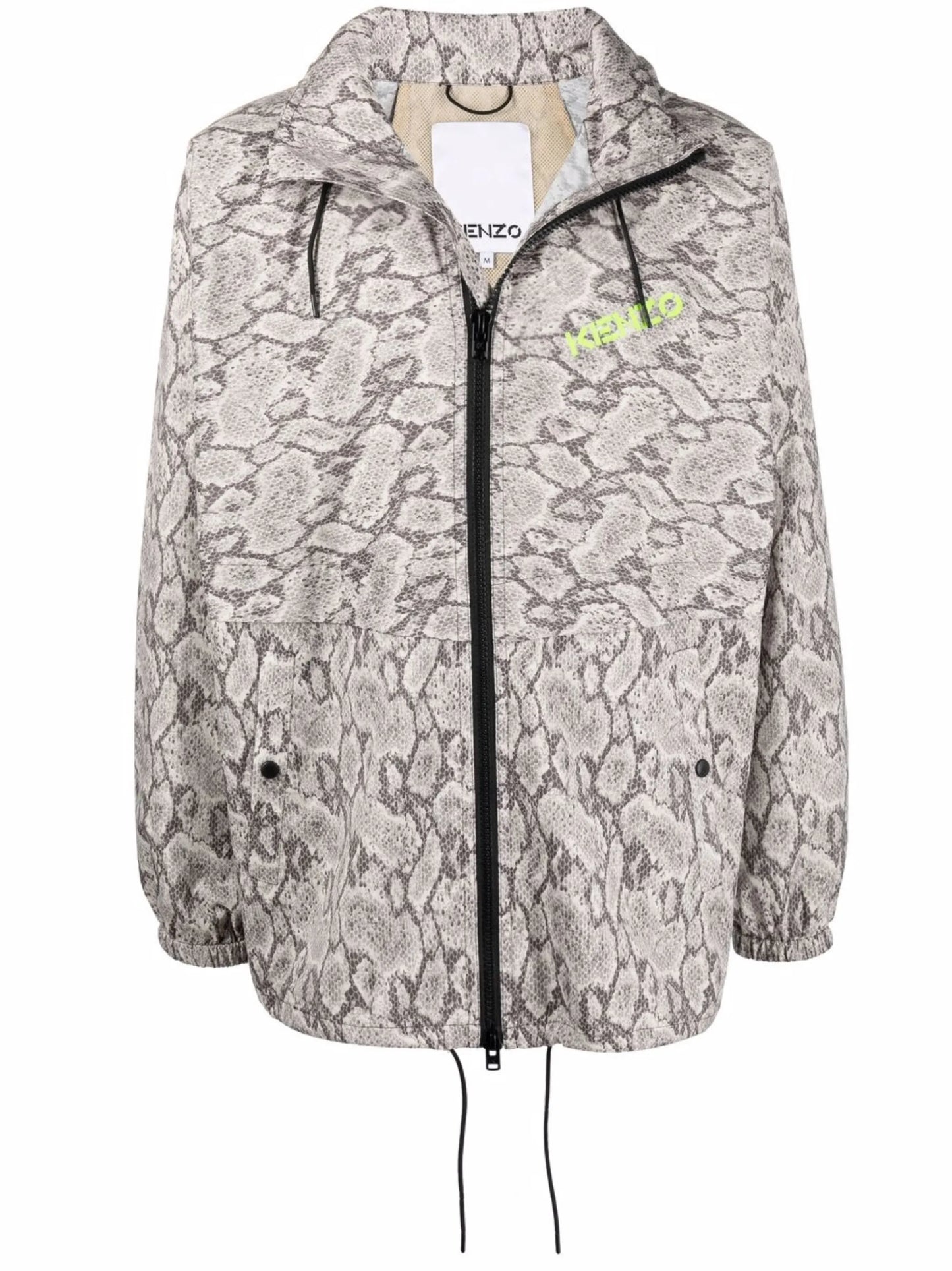 snakeskin print lightweight jacket
