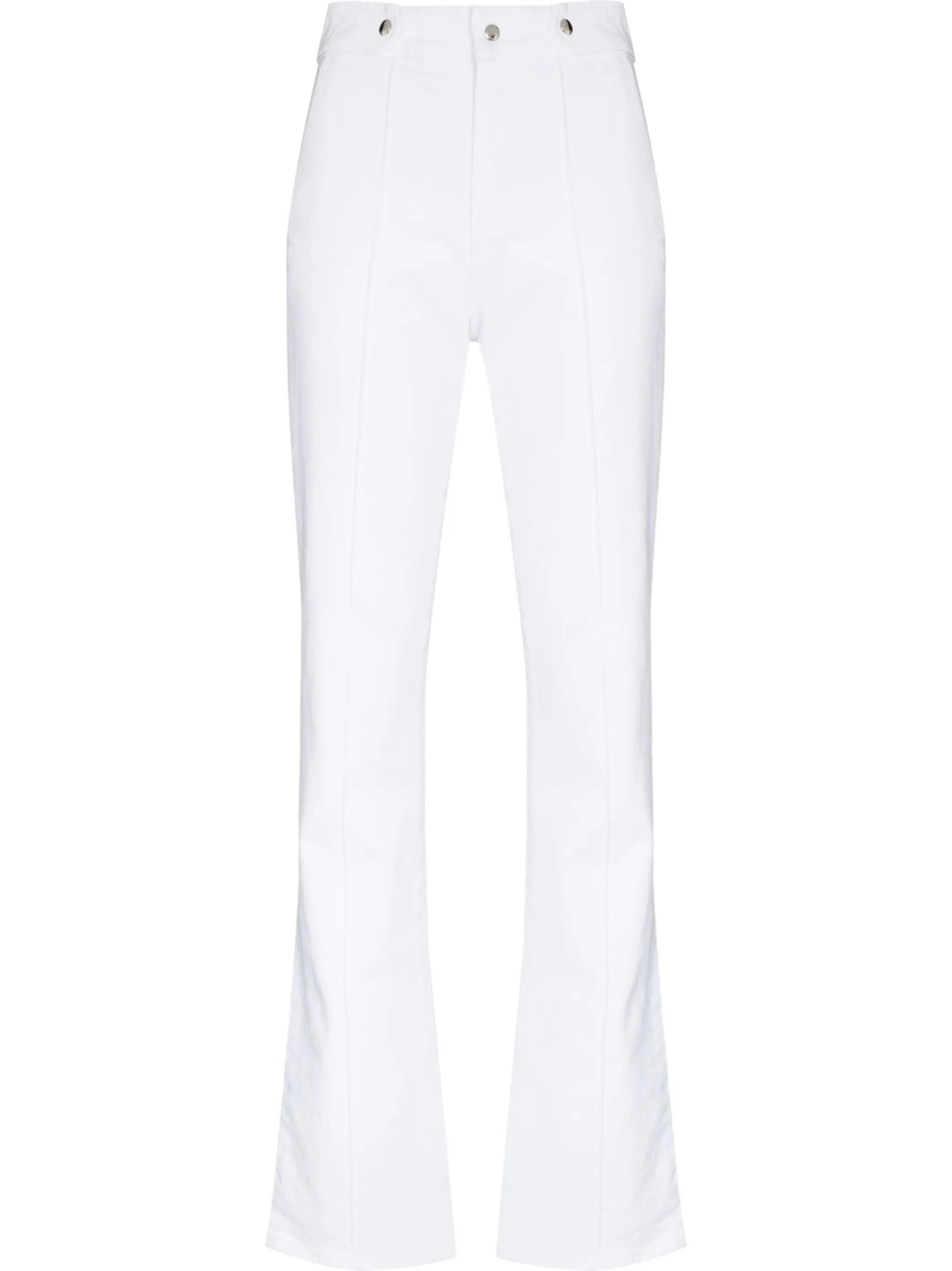 straight-leg denim jeans