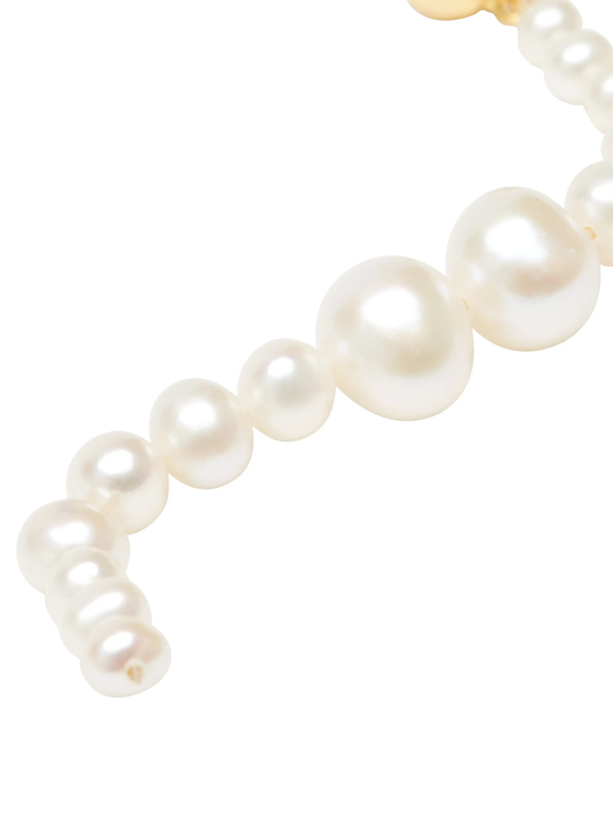 Netta wave pearl drop earring