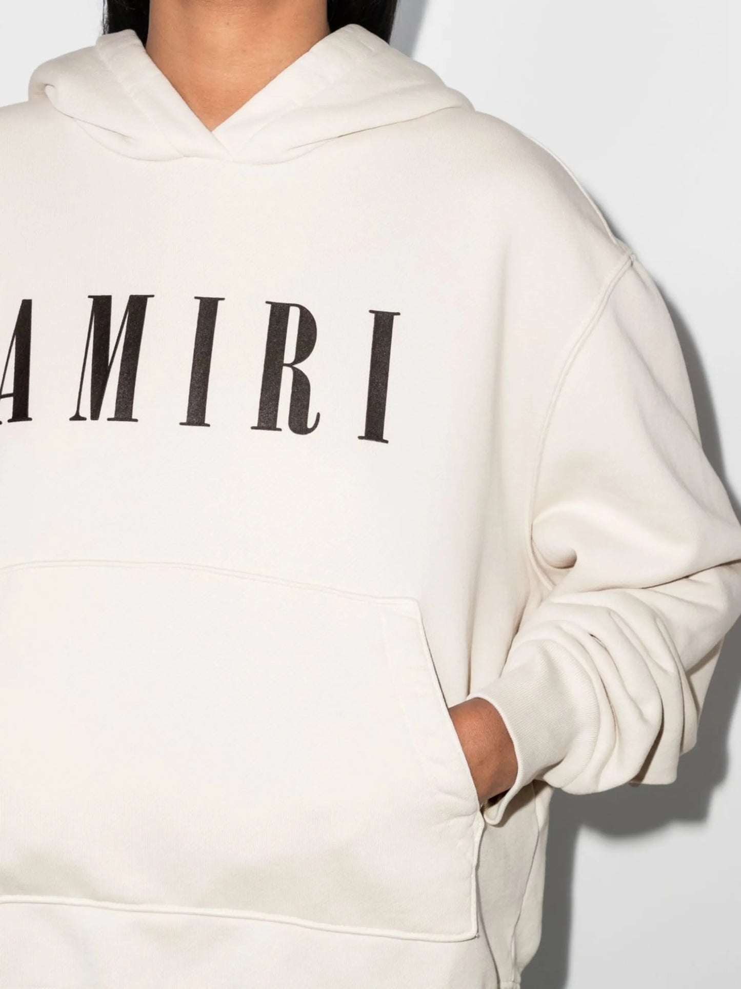 logo-print cotton hoodie