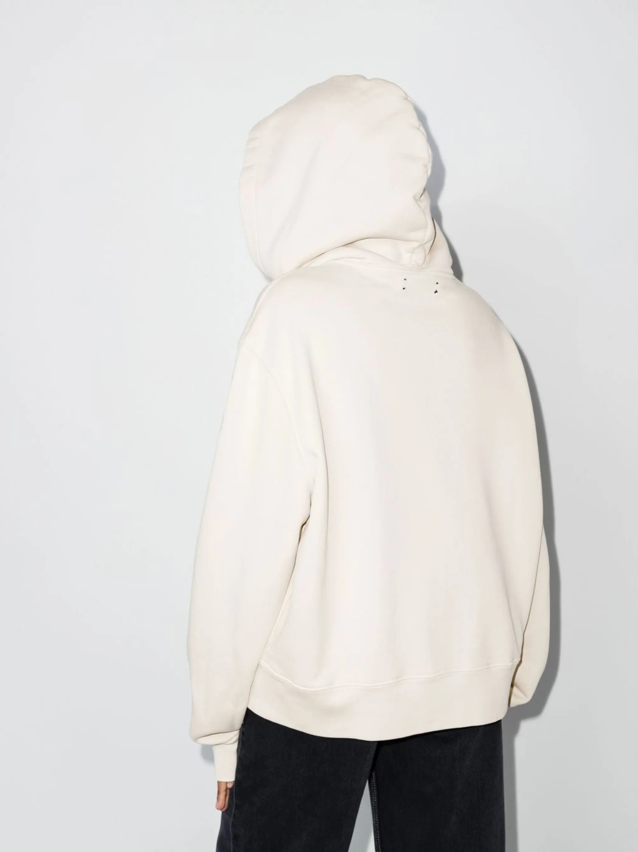logo-print cotton hoodie