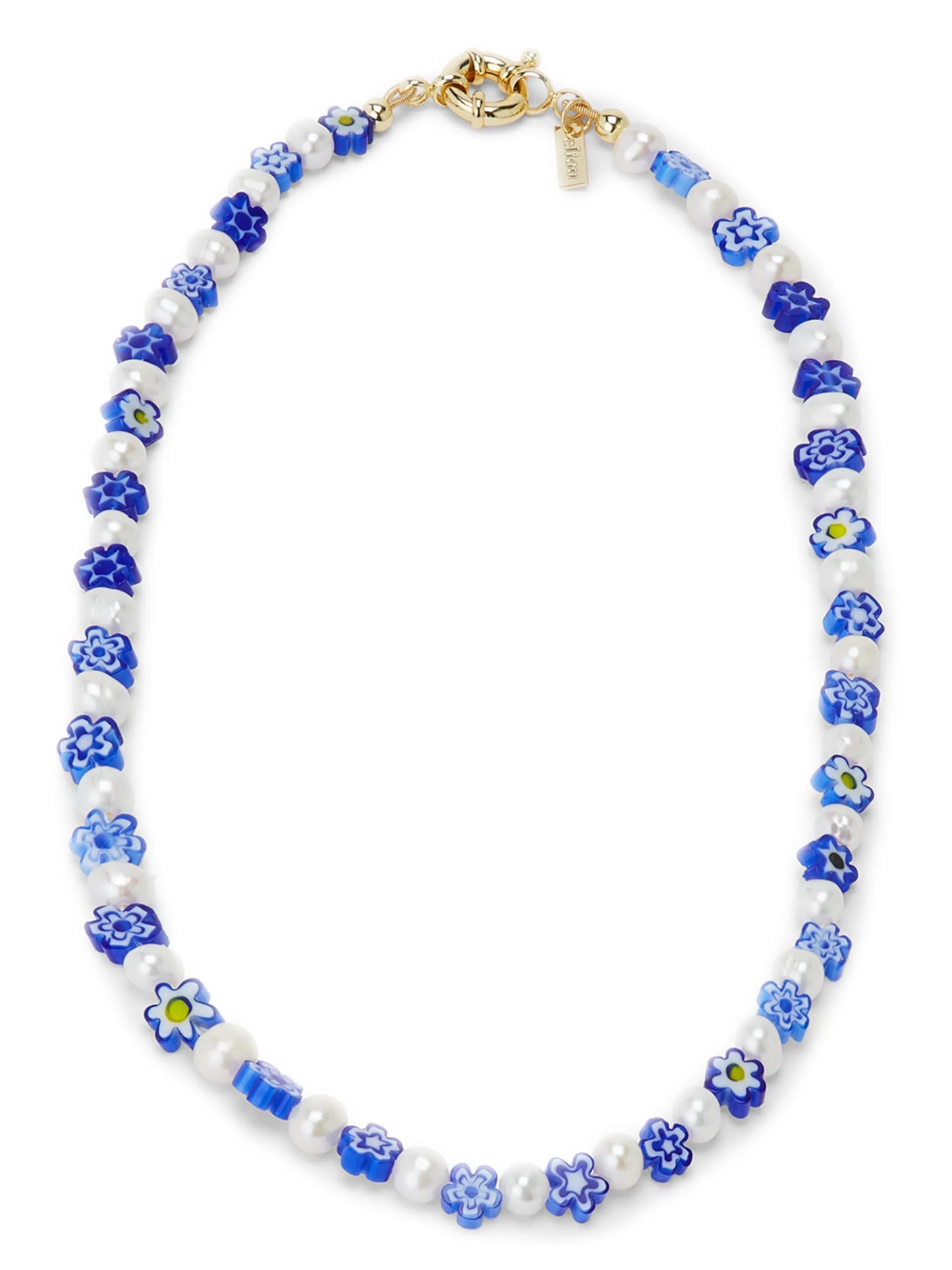 Corinna flower bead necklace