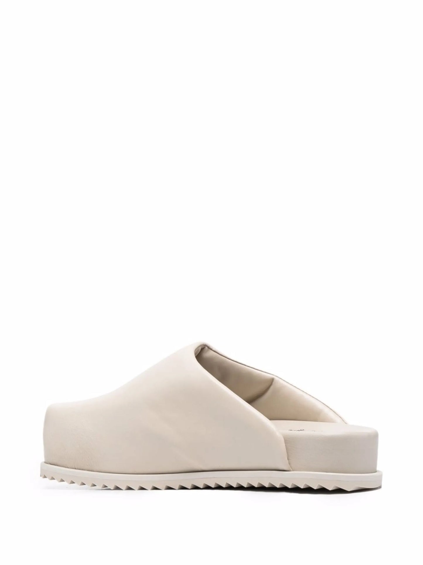 Truck faux leather mules