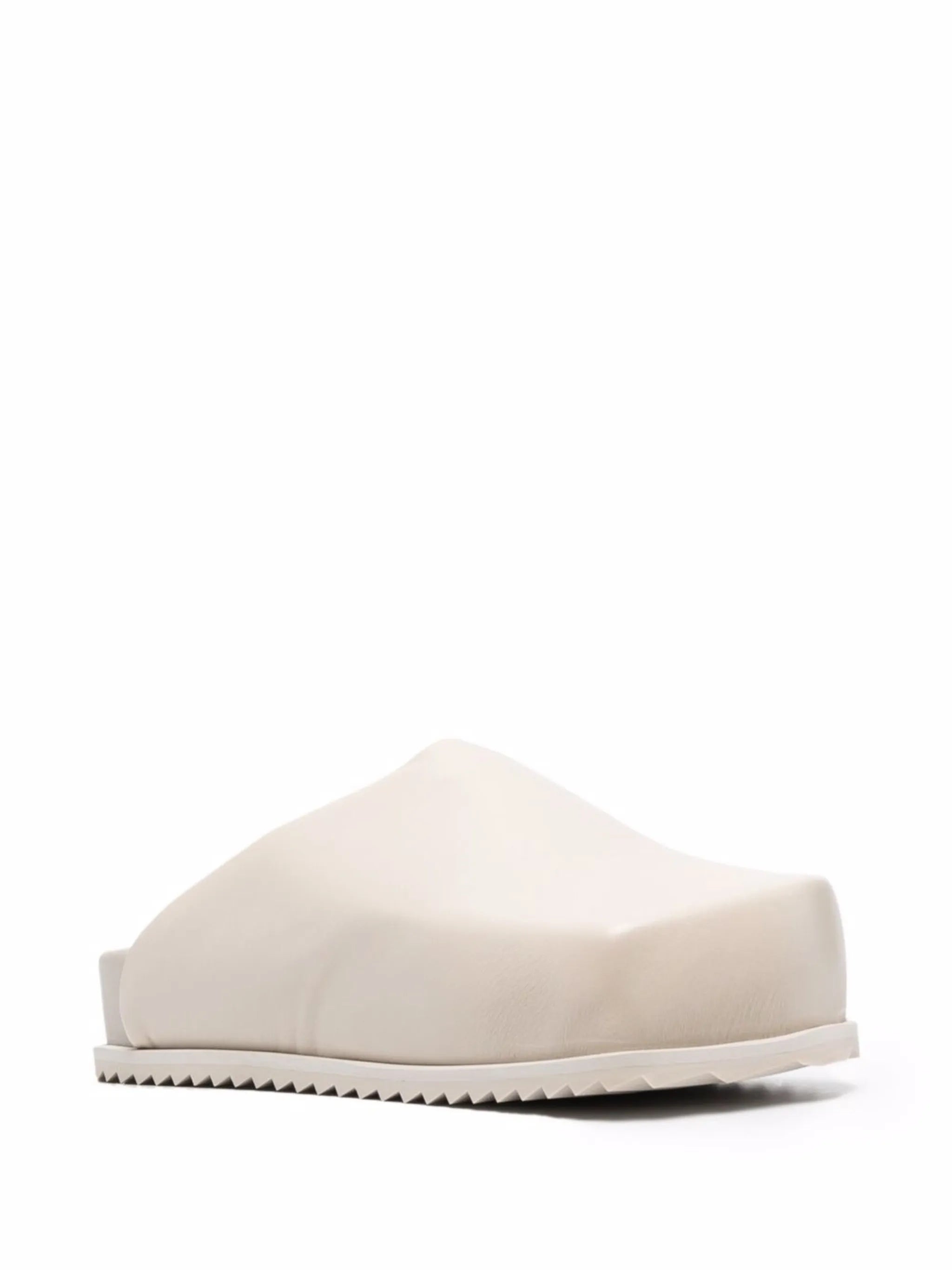 Truck faux leather mules