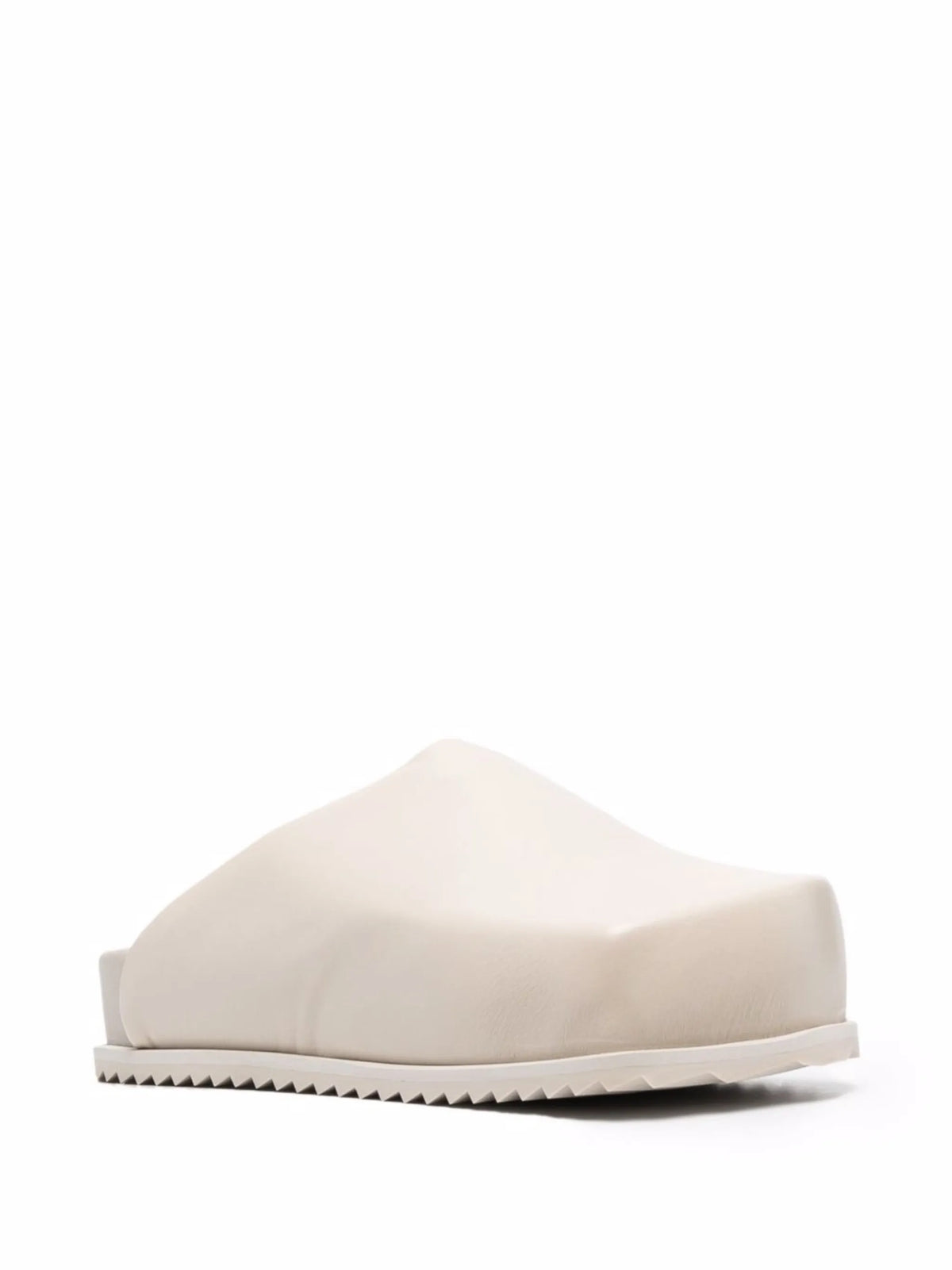 Truck faux leather mules