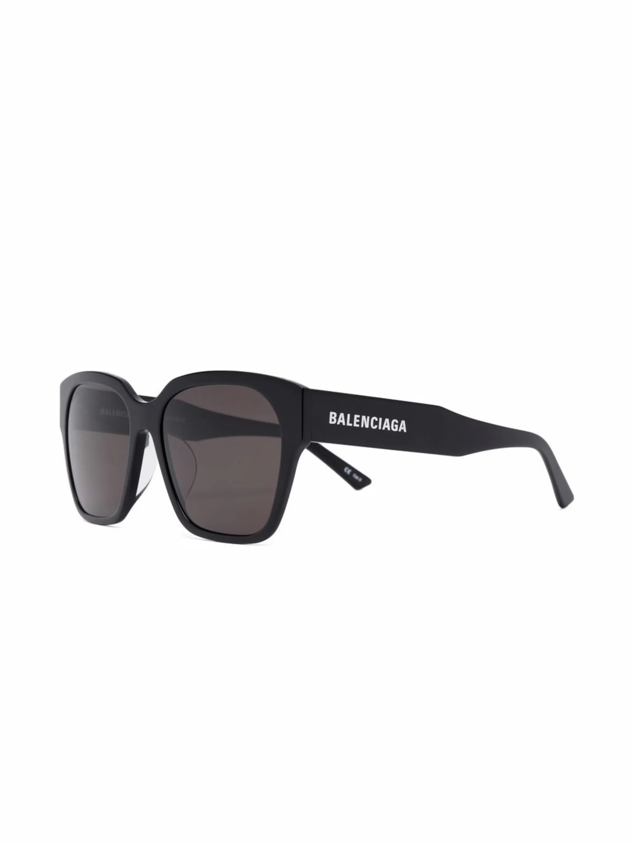 logo-print square-frame sunglasses