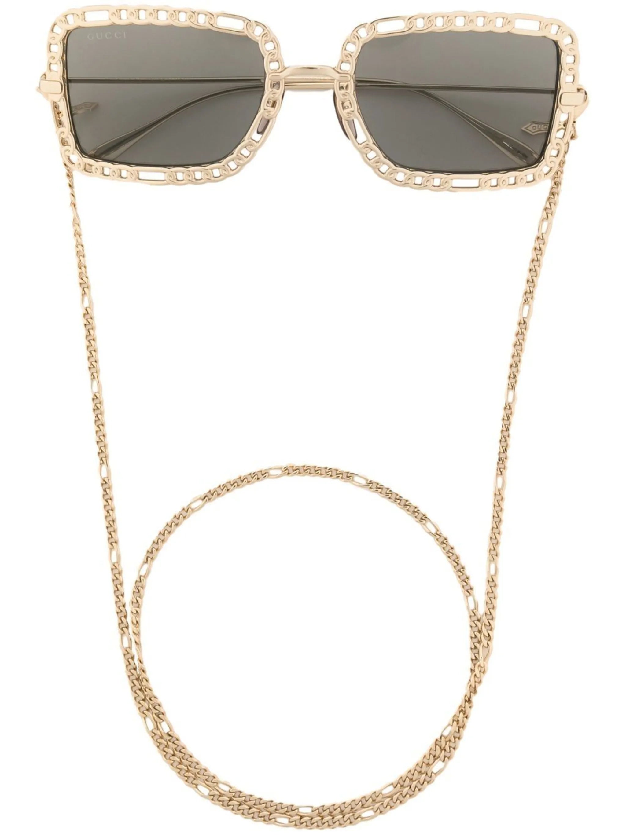 square-frame tinted sunglasses
