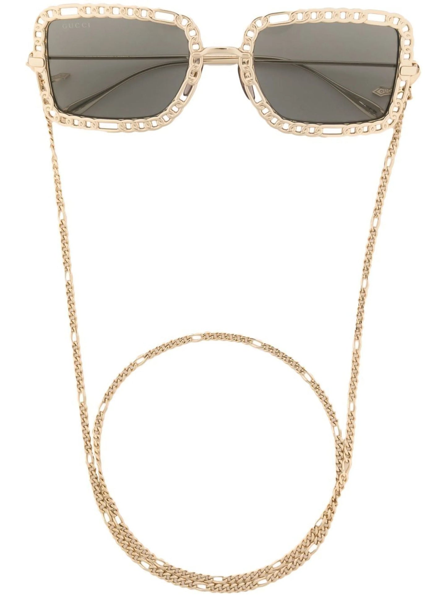 square-frame tinted sunglasses