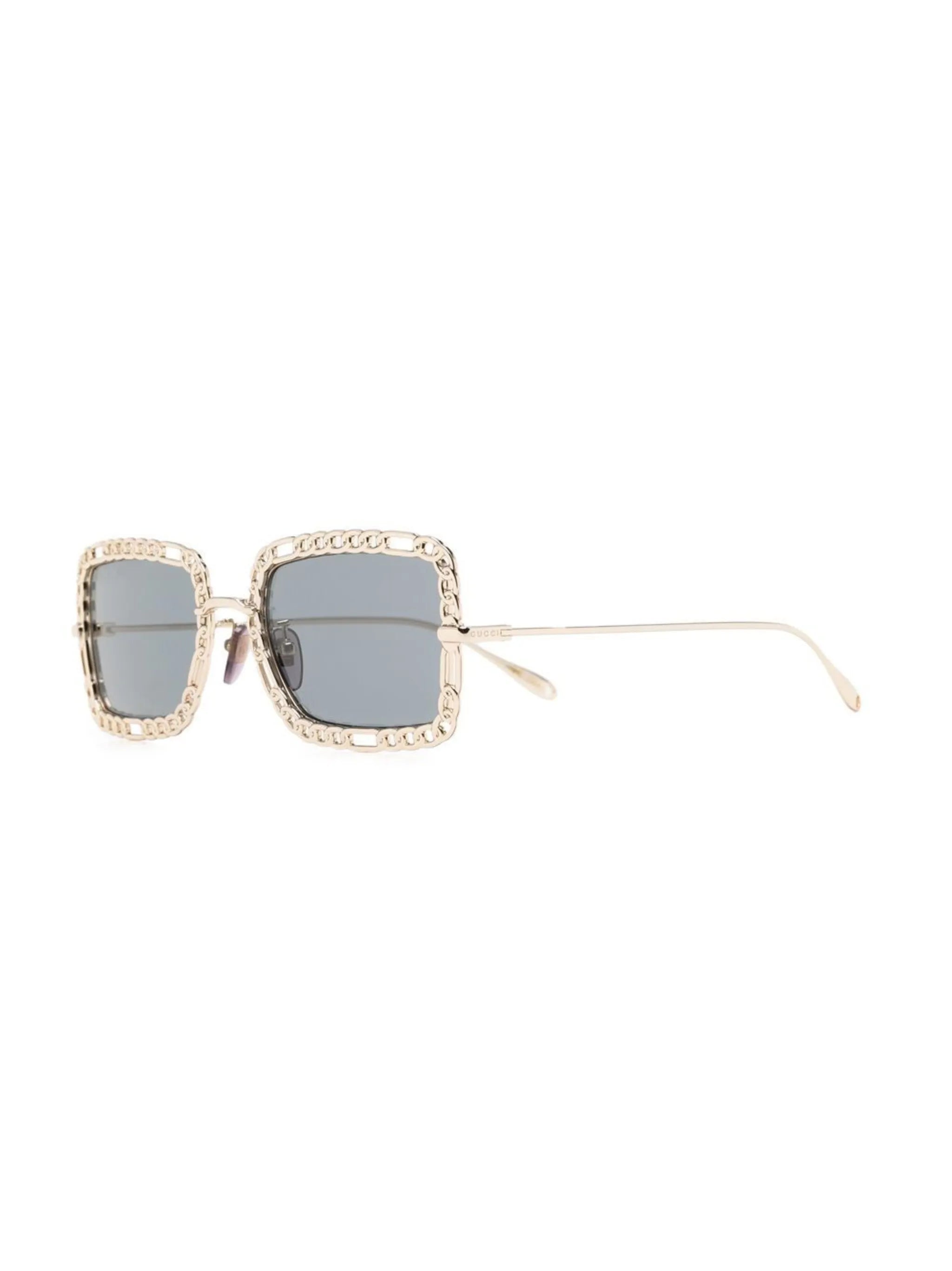 square-frame tinted sunglasses