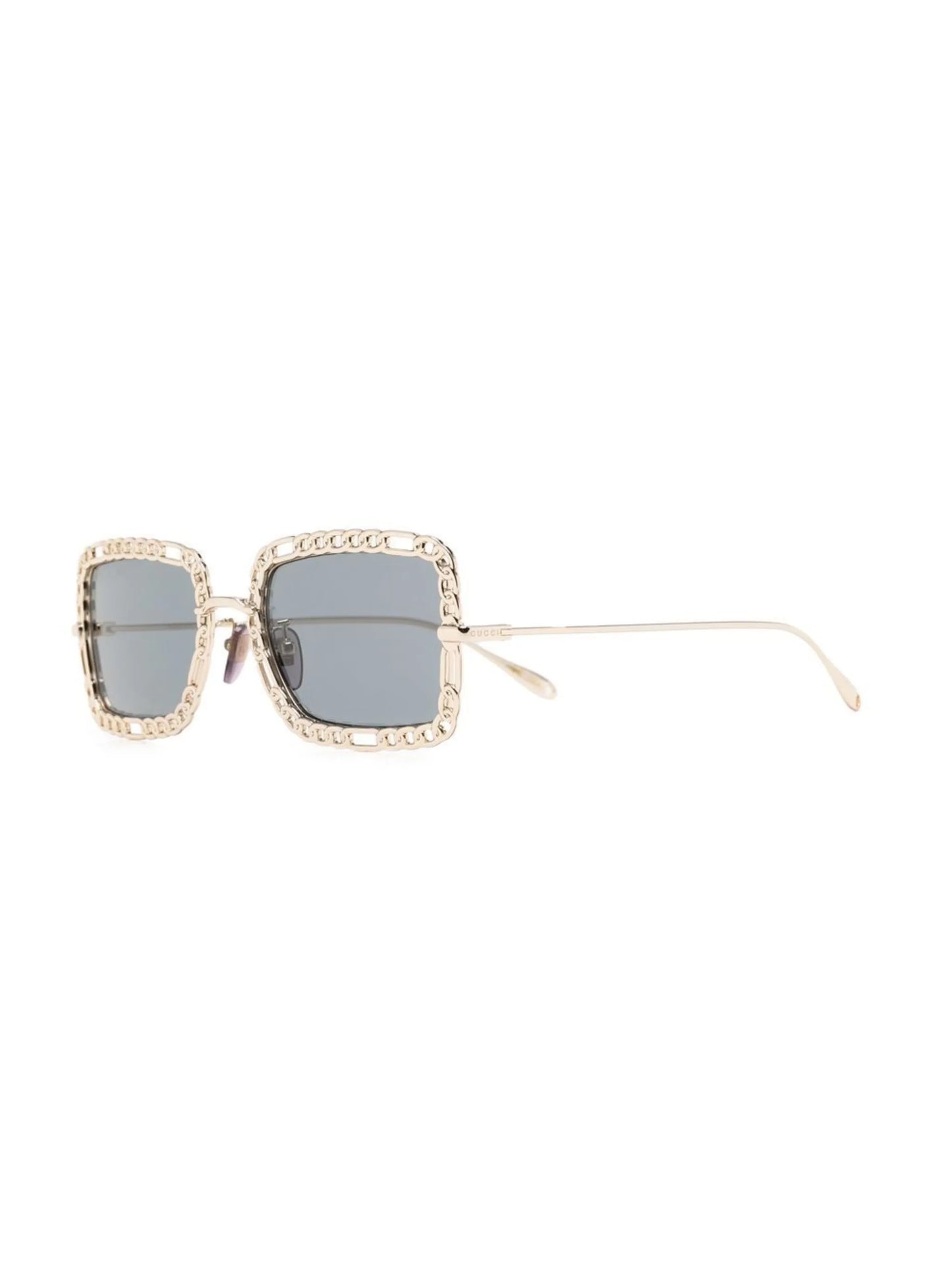 square-frame tinted sunglasses