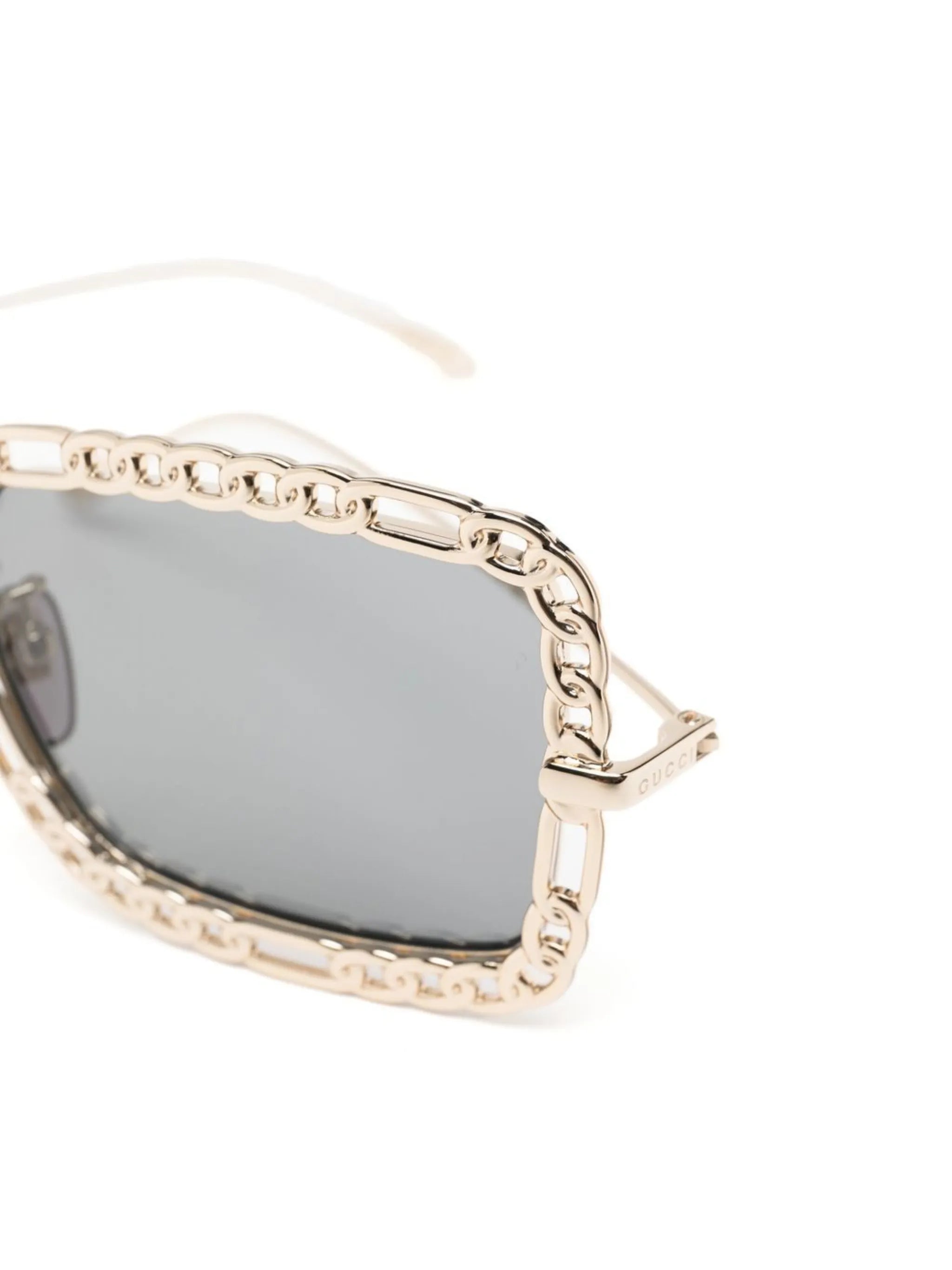 square-frame tinted sunglasses