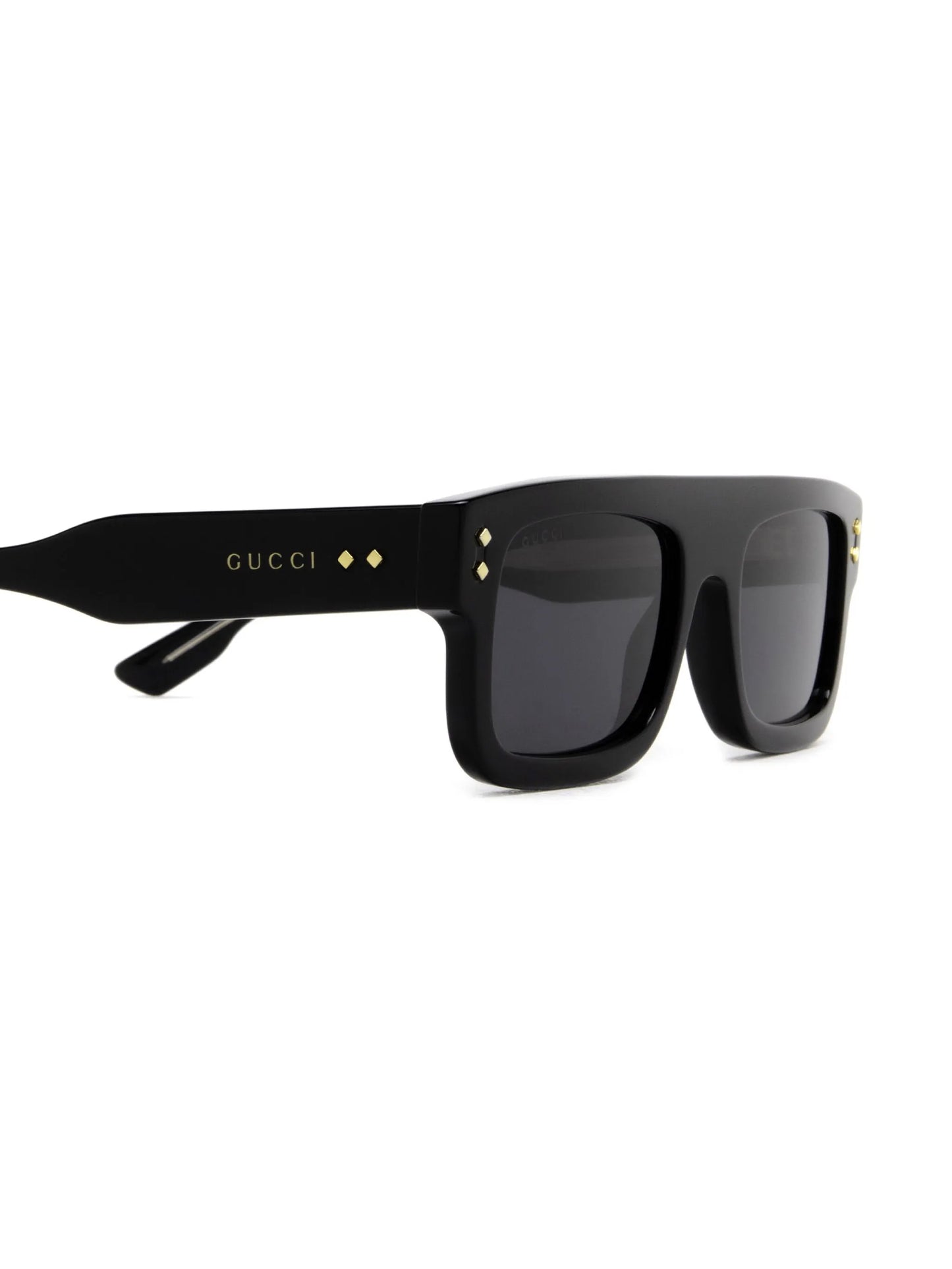 logo print square-frame sunglasses