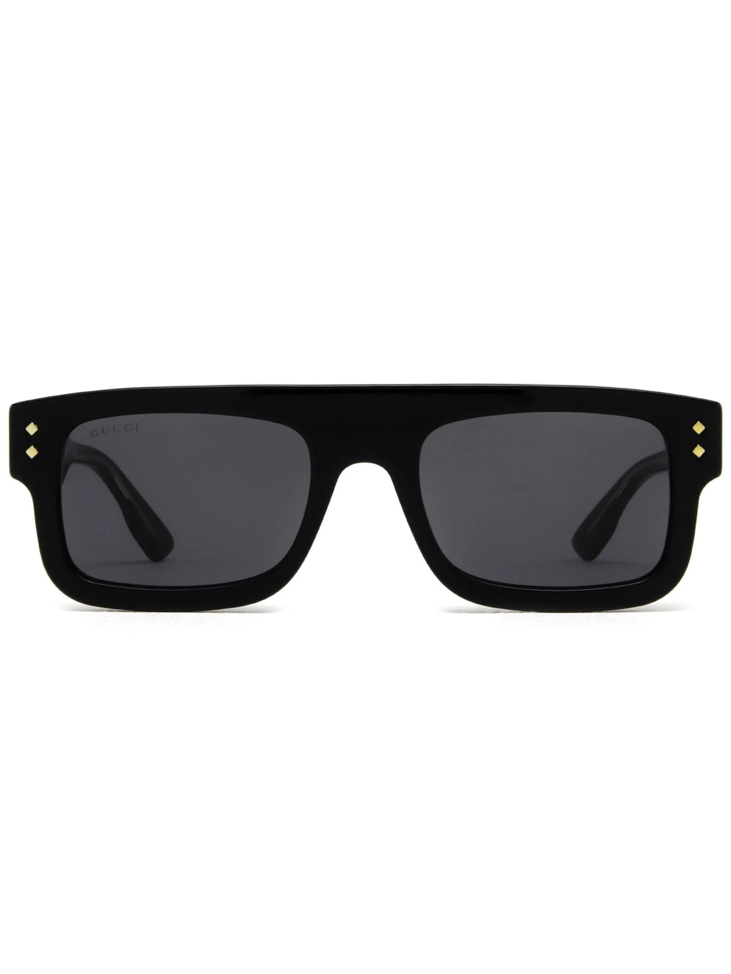 logo print square-frame sunglasses